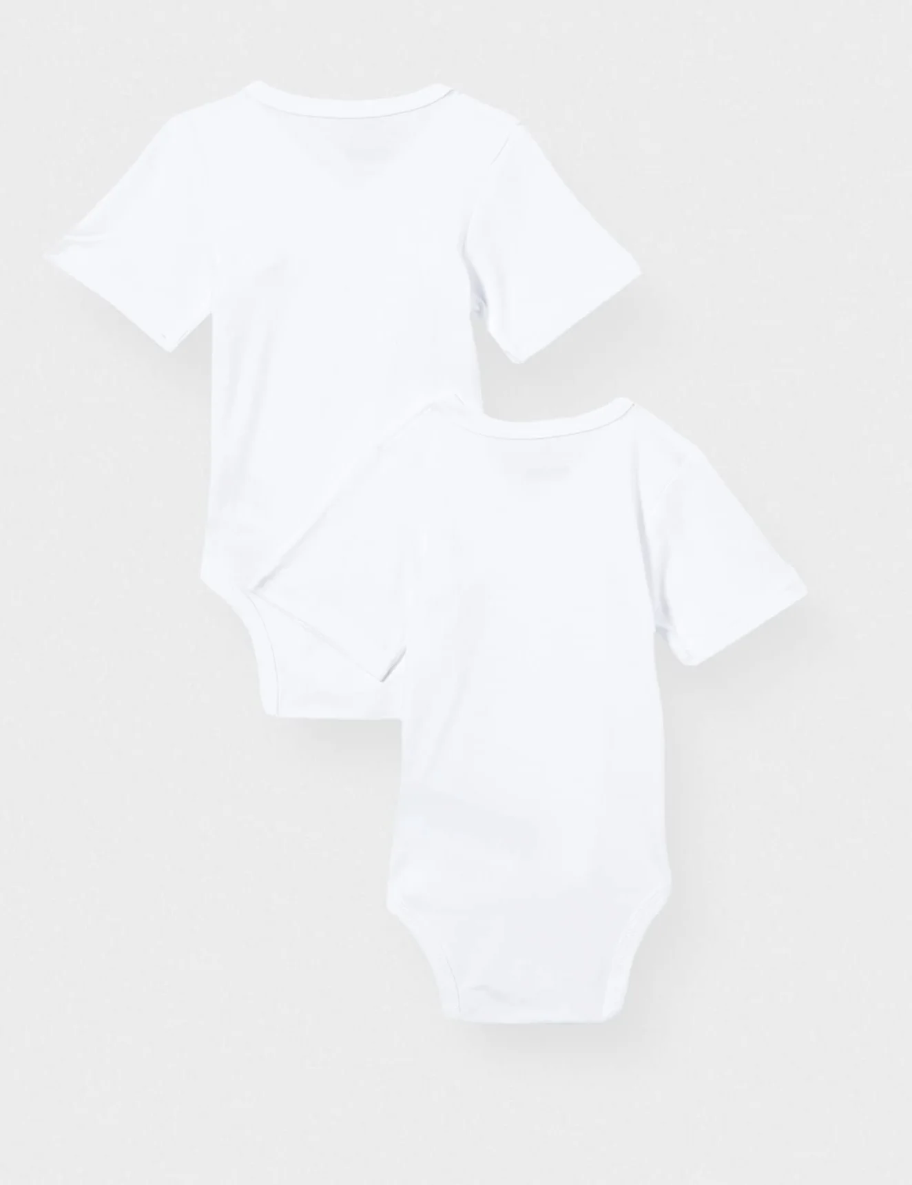 Playshoes Schnizler Unisex Kid's 809501 Wrap Bodysuit 1/4 Sleeve Pack of 2, 1-White, 56
