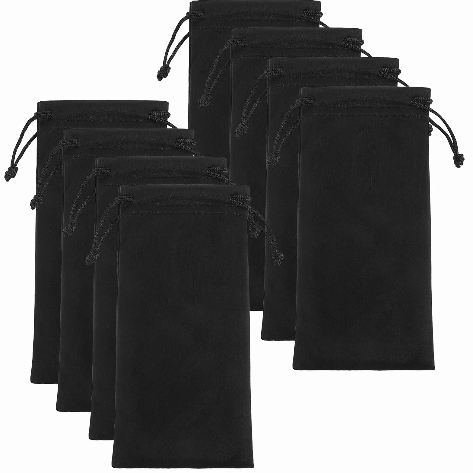 8 sztuk miękkich etui na okulary przeciwsłoneczne, z mikrofibry, wsuwane w okulary, woreczek na biżuterię, woreczek na okulary przeciwsłoneczne, woreczek na biżuterię, do ochrony i