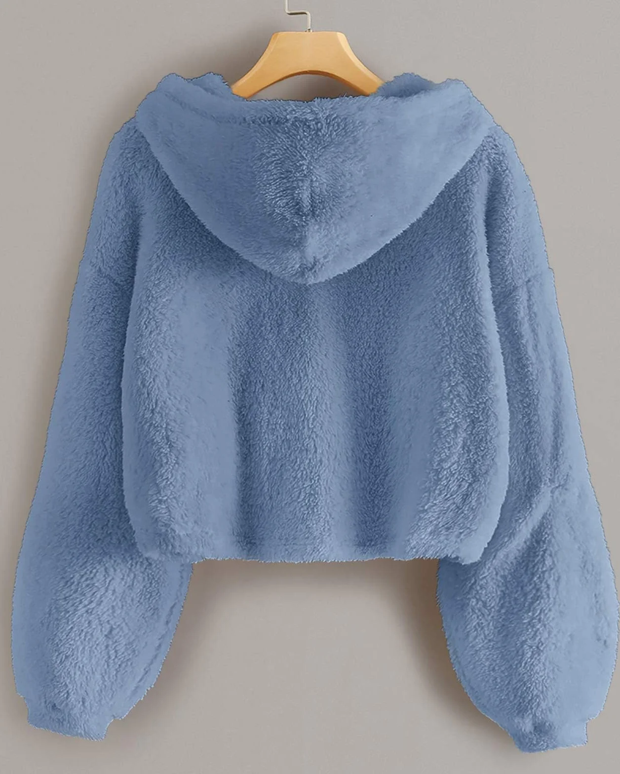 Imily Bela Dziecięce dziewczęce puszyste bluzy z kapturem ciepłe luźne guziki sweter Sherpa kurtka top