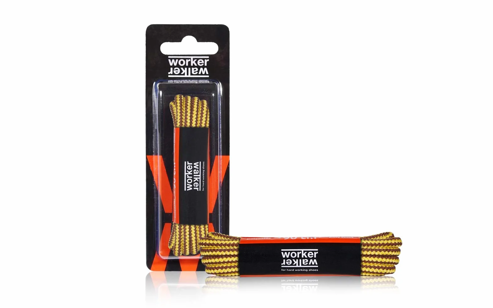 Worker Walker Round Laces Pro - Okrągłe Sznurowadła Do Butów Roboczych, BHP, Silny Splot, Wytrzymałe Sznurowadła, Różne Kolory i Długości, Wyprodukowane w Europie, 1 para