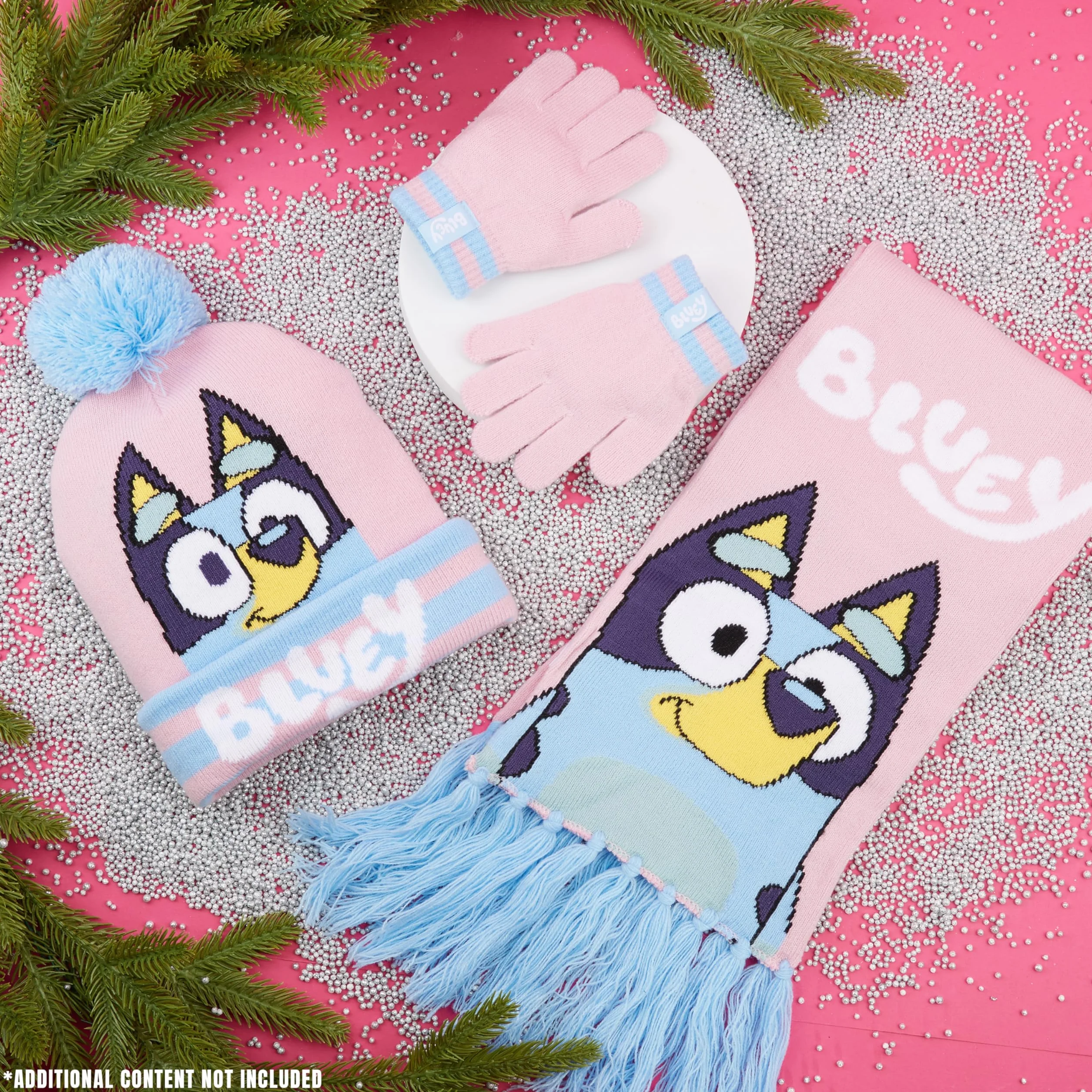 BlueY Dziewczęca czapka zimowa, szalik i rękawiczki - prezent dla dzieci