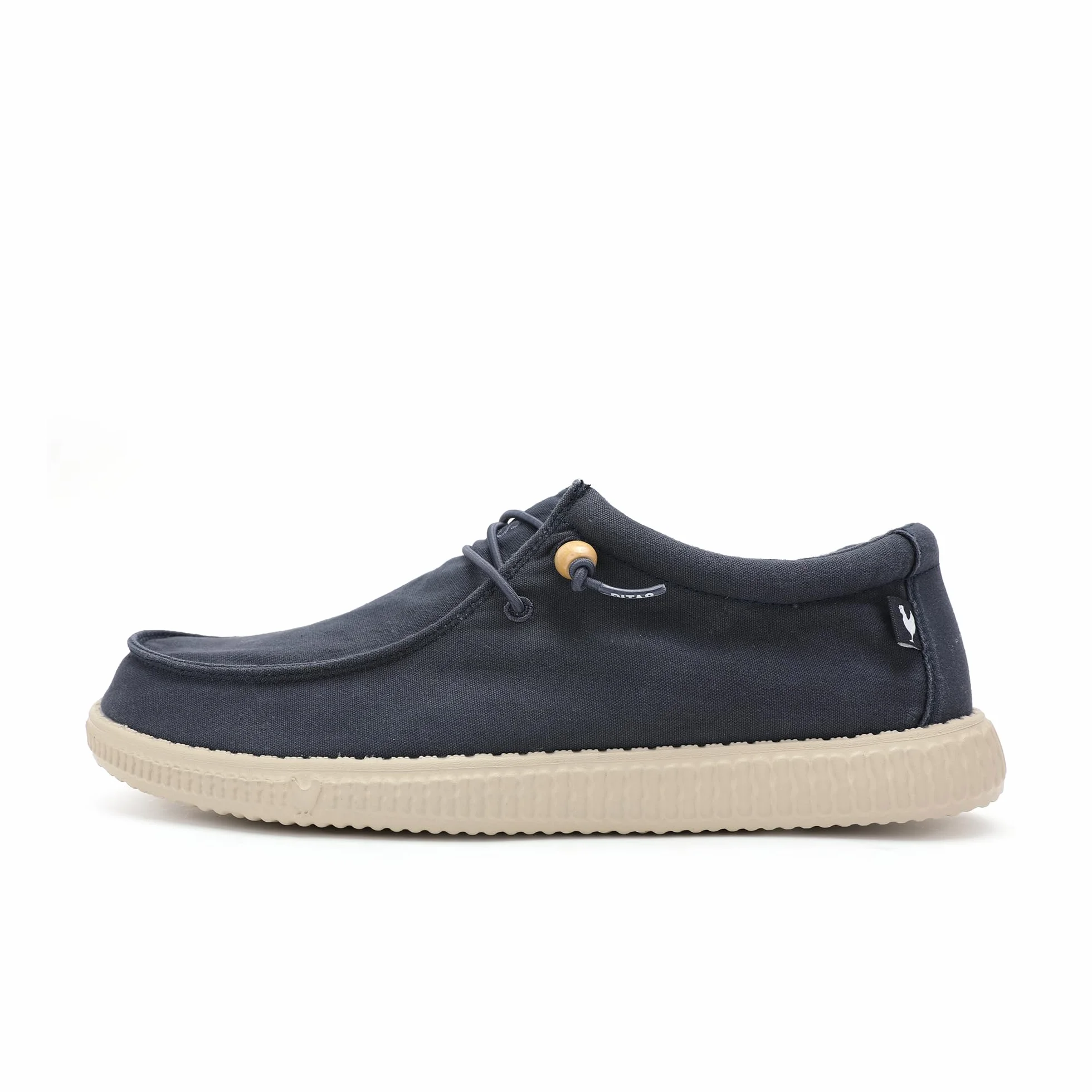 WALK IN PITAS | WP150 WALLABI Washed | Mokasyny męskie | żeglarstwo na co dzień | Buty z tkaniny | Buty bez sznurowadeł | Sportowe na co dzień | Buty Walkinpitas, Granatowy, 45 EU