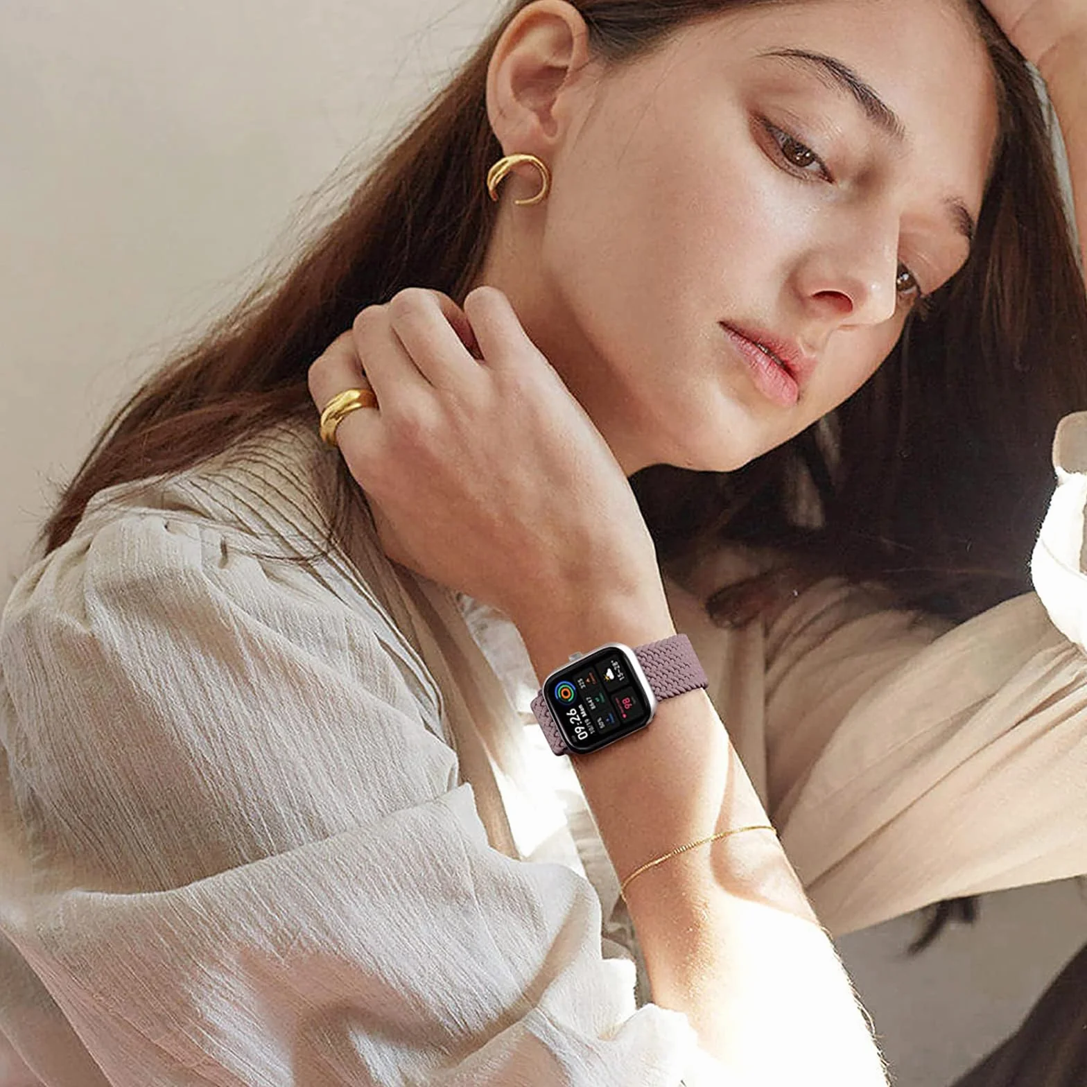 Nylonowy pasek 20 mm 22 mm z regulowaną klamrą magnetyczną dla mężczyzn i kobiet, elastyczna i wygodna wymienna bransoletka kompatybilna ze smartfonami i zegarkami