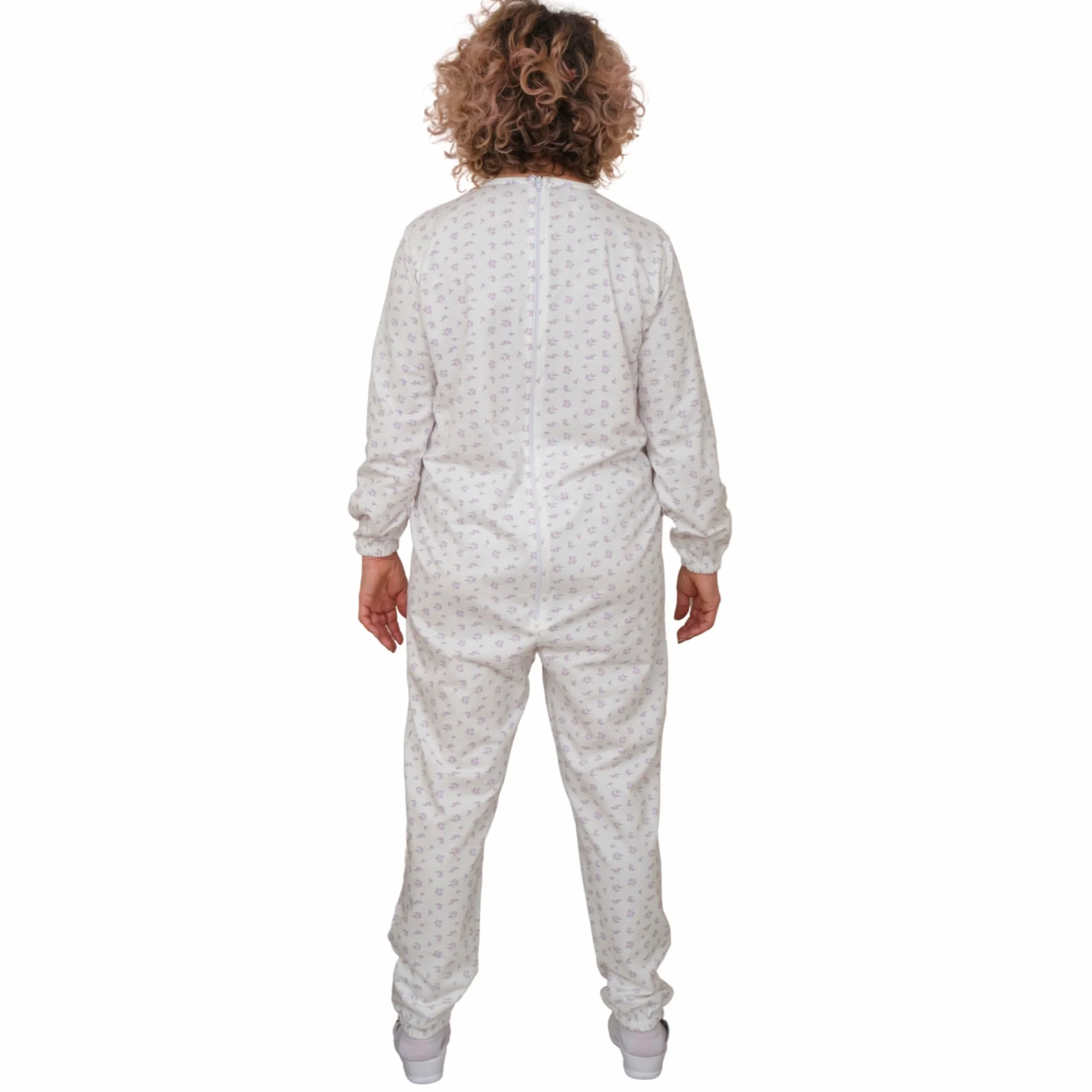FERRUCCI COMFORT Zimowa piżama zdrowotna dla osób starszych - 9012F - unisex - odpowiednia na zimę - plusz
