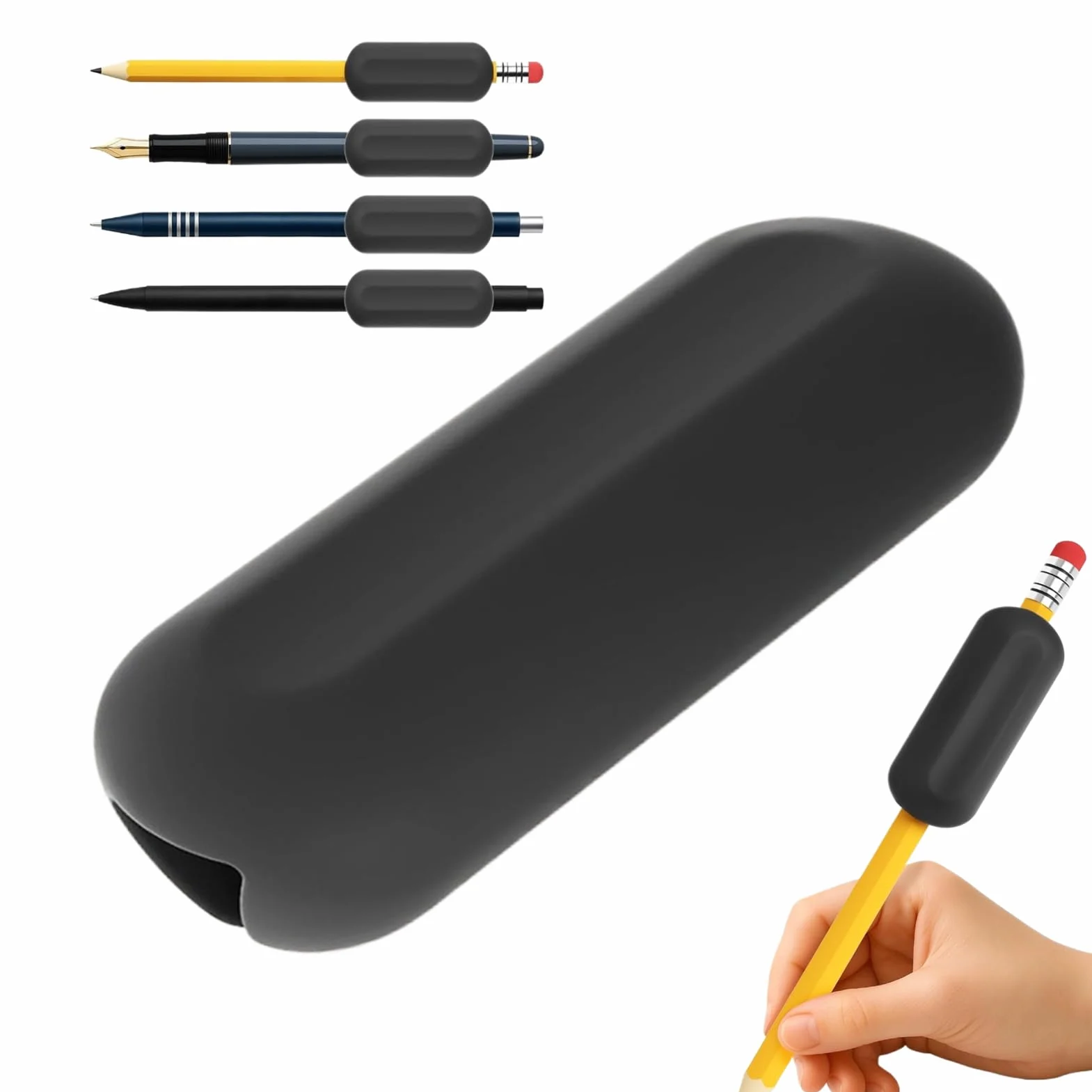 Ołówek obciążeniowy, ergonomiczne narzędzie wspomagające pisanie, 5 x 2 x 0,91 cm, wygodny chwyt, wsparcie motoryczne do pracy szkolnej, przygotowywania egzaminów, dziennika i robienia notatek
