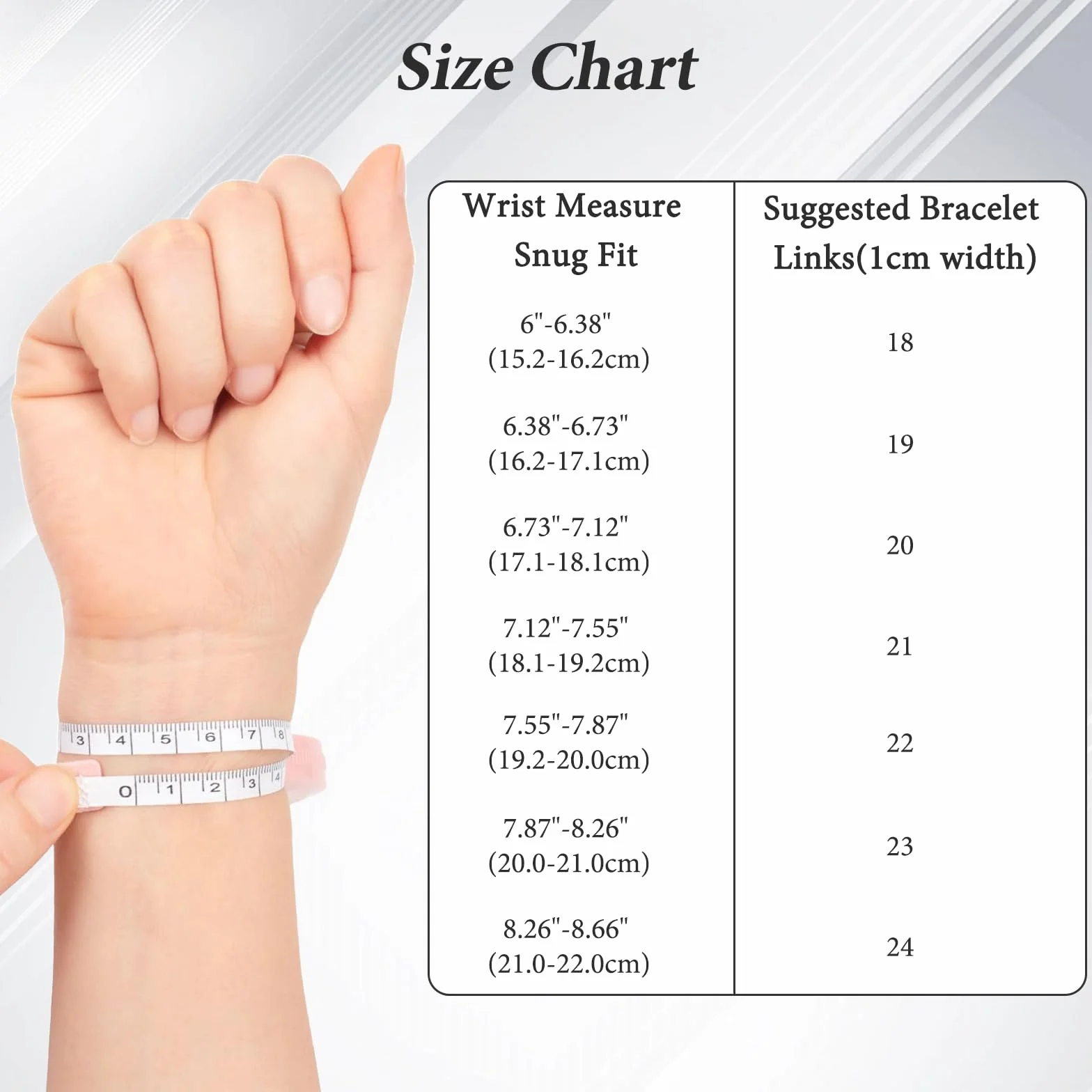 Geaanen Złota Włoska Bransoletka Charms - Zestaw Italian Style Charms Damen