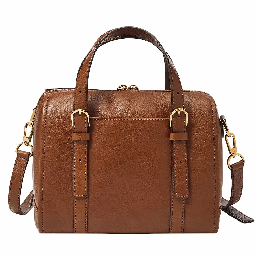 Fossil Carlie Satchel damski 25,4 cm dł. x 13,97 cm szer. x 20,32 cm wys, czarny, 25.4cm L x 13.97cm W x 20.32cm H