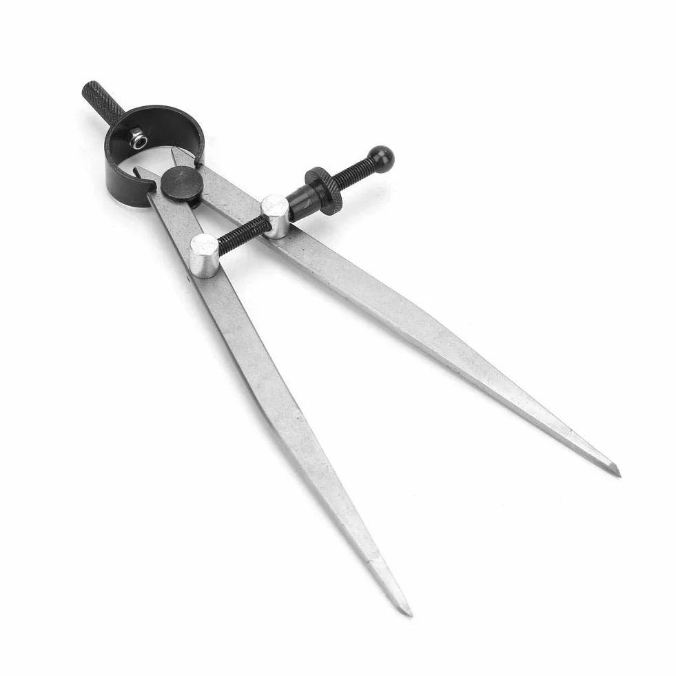 45 # stal skórzana Craft Compass Wing Divider regulowany separator sprężynowy kompas skórzany Line Marking Tools (150 mm)