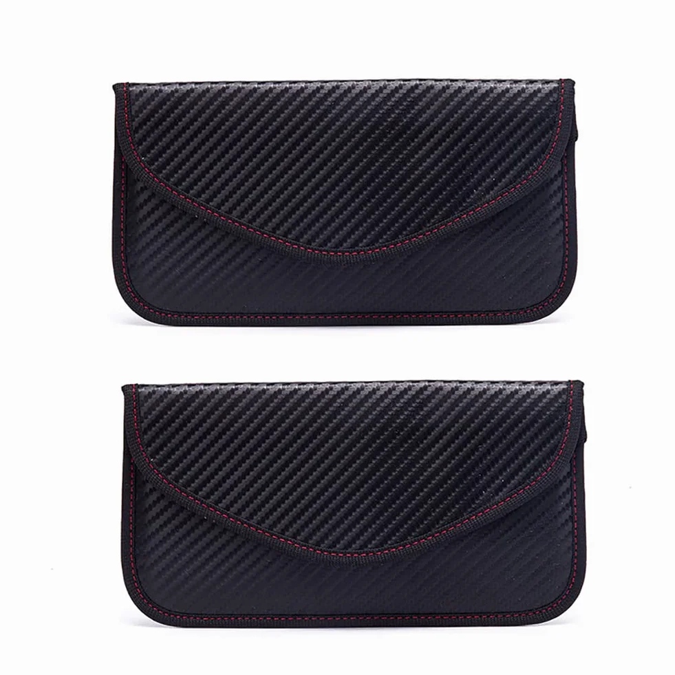 Alnicov 2-pak etui na kluczyki samochodowe, torba antykradzieżowa na kluczyki samochodowe, etui blokujące sygnał RFID kluczyka samochodowego (L)