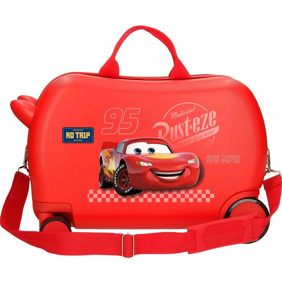 Joumma Disney Cars Trip walizka dziecięca czerwona 45 x 31 x 20 cm twardy ABS 24,6 l 1,8 kg 2 koła bagaż podręczny, Czerwone, walizka dziecięca