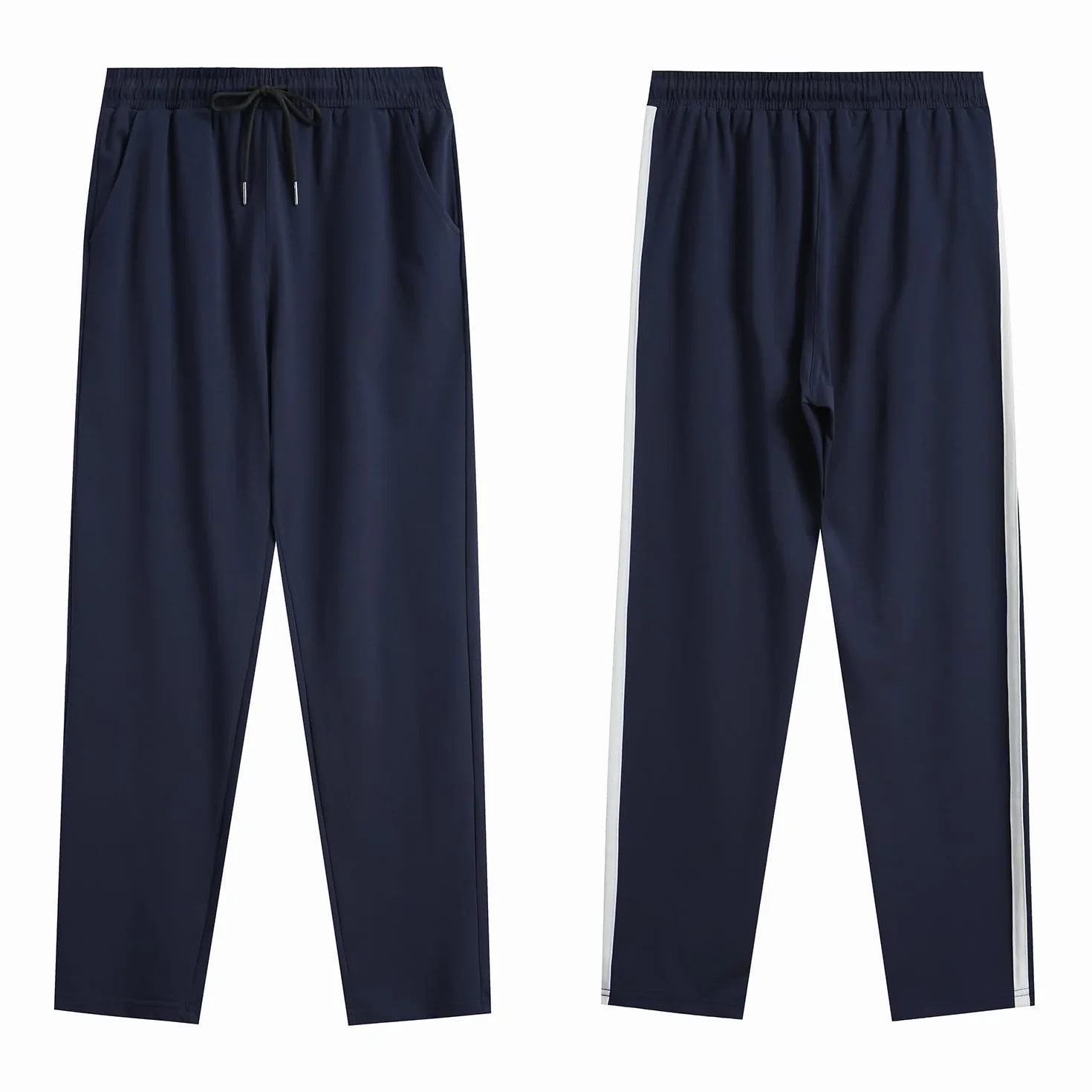 Spodnie do Joggingu Damskie Bawełniane Spodnie Sportowe z Paskami Dres Treningowy Spodnie Treningowe z Kieszeniami Spodnie do Biegania Spodnie Rekreacyjne