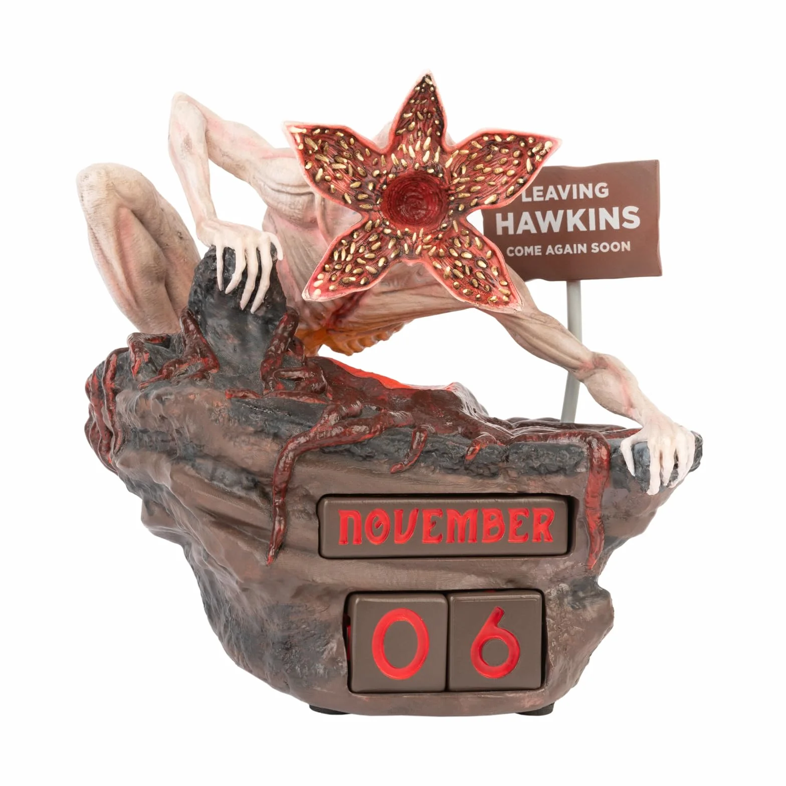 Grupo Erik Stranger Things Perpetual Calendar - Demogorgon | Flip Calendar, Perpetual Calendars, Desk Calendar, Cool Calendar | Stranger Things Gifts, Stranger Things Merchandise
