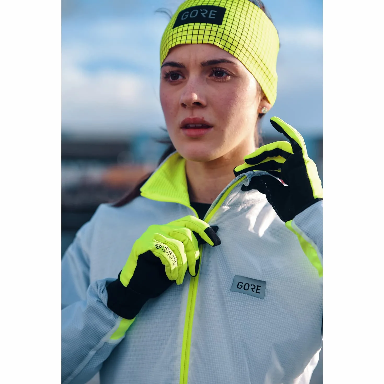 Gore Wear M Grid 100855 Opaska na Rękę, Black/Urban Grey