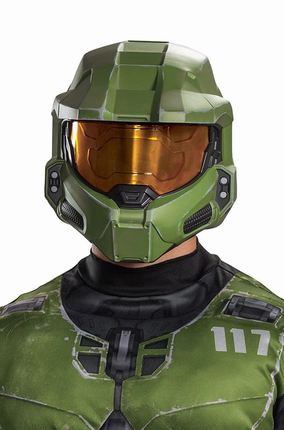 DISGUISE Oficjalny kask Halo Master Chief Infinite dla dorosłych, akcesoria do kostiumu, rozmiar uniwersalny, Master Chief kask, jeden rozmiar