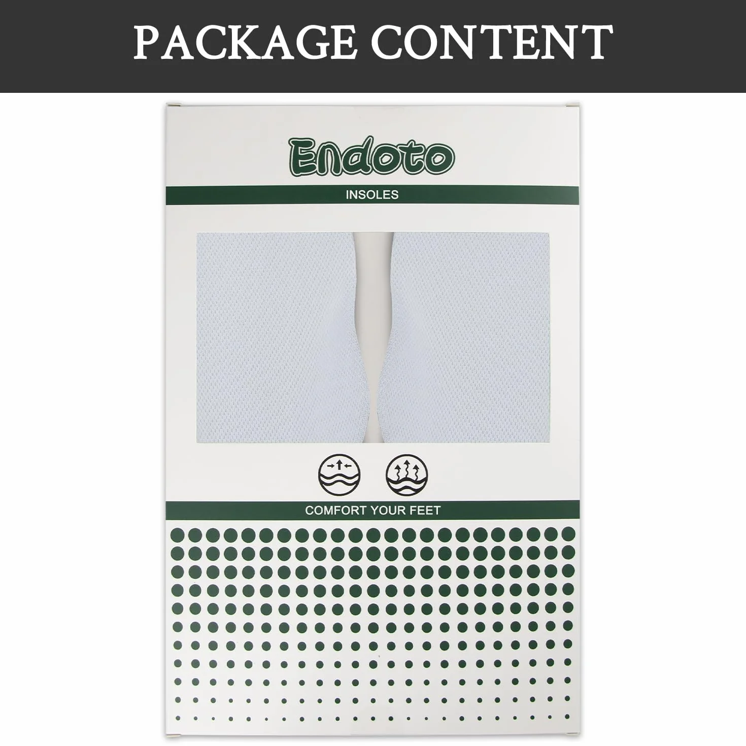 Endoto Wkładki do Nike Air Force 1 Butów, Zamiennik Wkladka Zamienne Insoles Replacement Insert(45 EU)