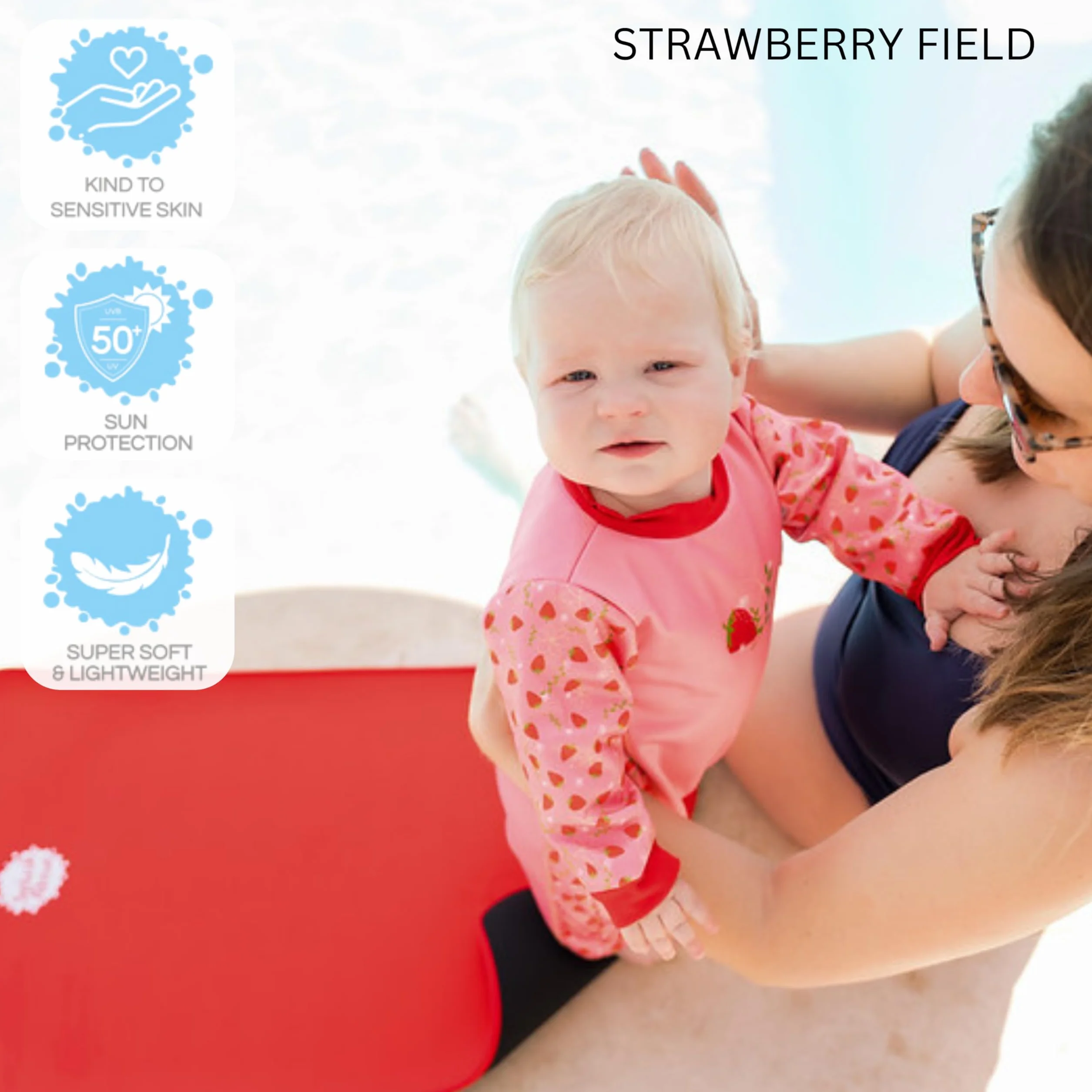 Splash About Warm in One Baby ocieplający kombinezon dla niemowląt, Strawberry Field, 6-12 miesięcy, Strawberry Field, 6-12 miesi?cy