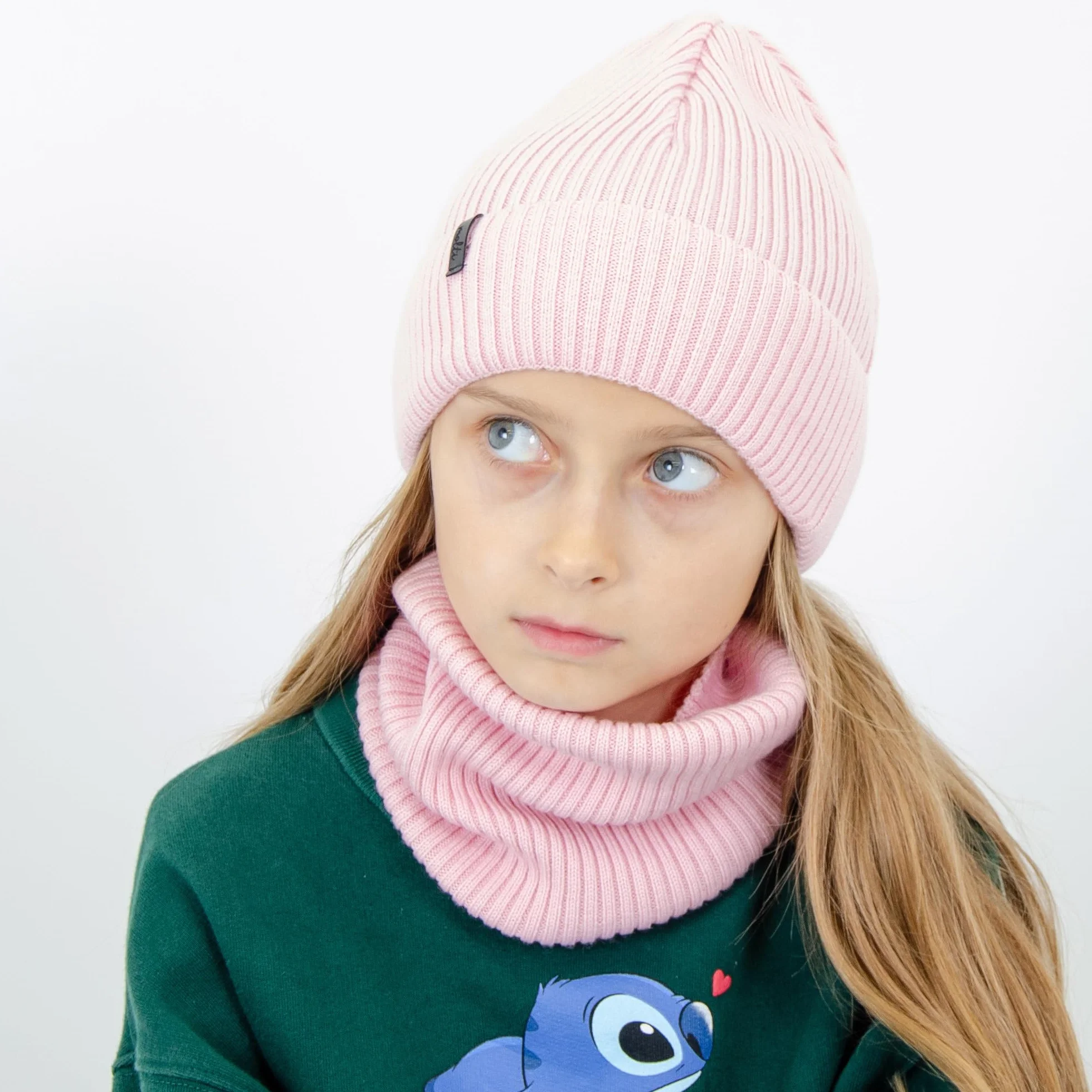 molti Dziecięcy zestaw czapek i szalików – czapka beanie i szal kominowy, 100% wełna z merynosów, jesień i wiosna, unisex, elastyczna, miękka, oddychająca, w 5 kolorach