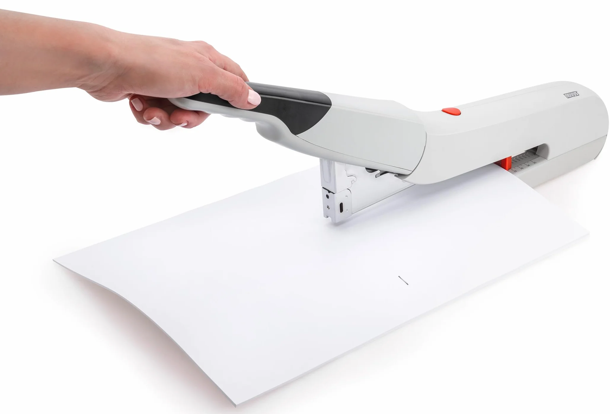 Novus B56 XL Zszywacz z długim ramieniem do dużych obciążeń, pojemność 20-170 arkuszy, głębokość zszywania 24,7 cm, zapobiegający zacinaniu się, inżynieria niemiecka (023-0062)