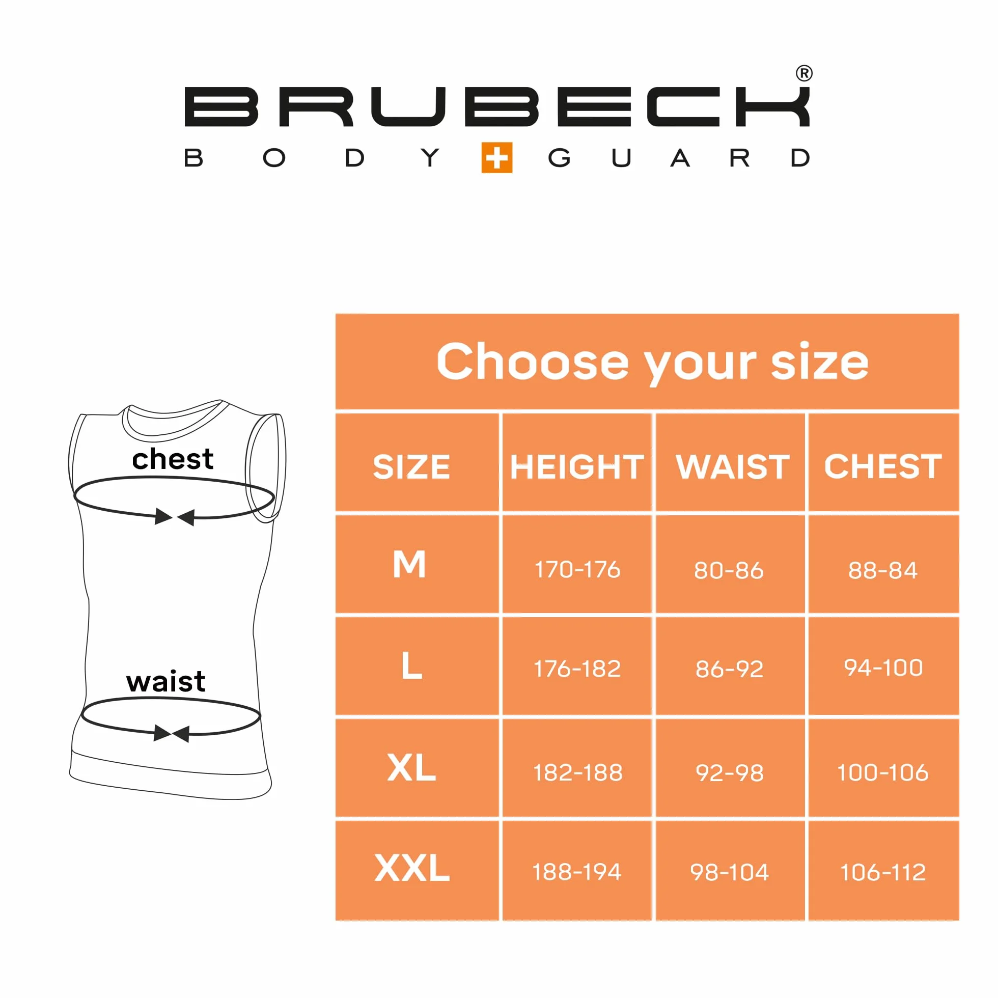 BRUBECK Męski tank top | bez rękawów | oddychający | sportowy | koszulka funkcyjna | górna część | 41% wełna z merynosów | SL10160