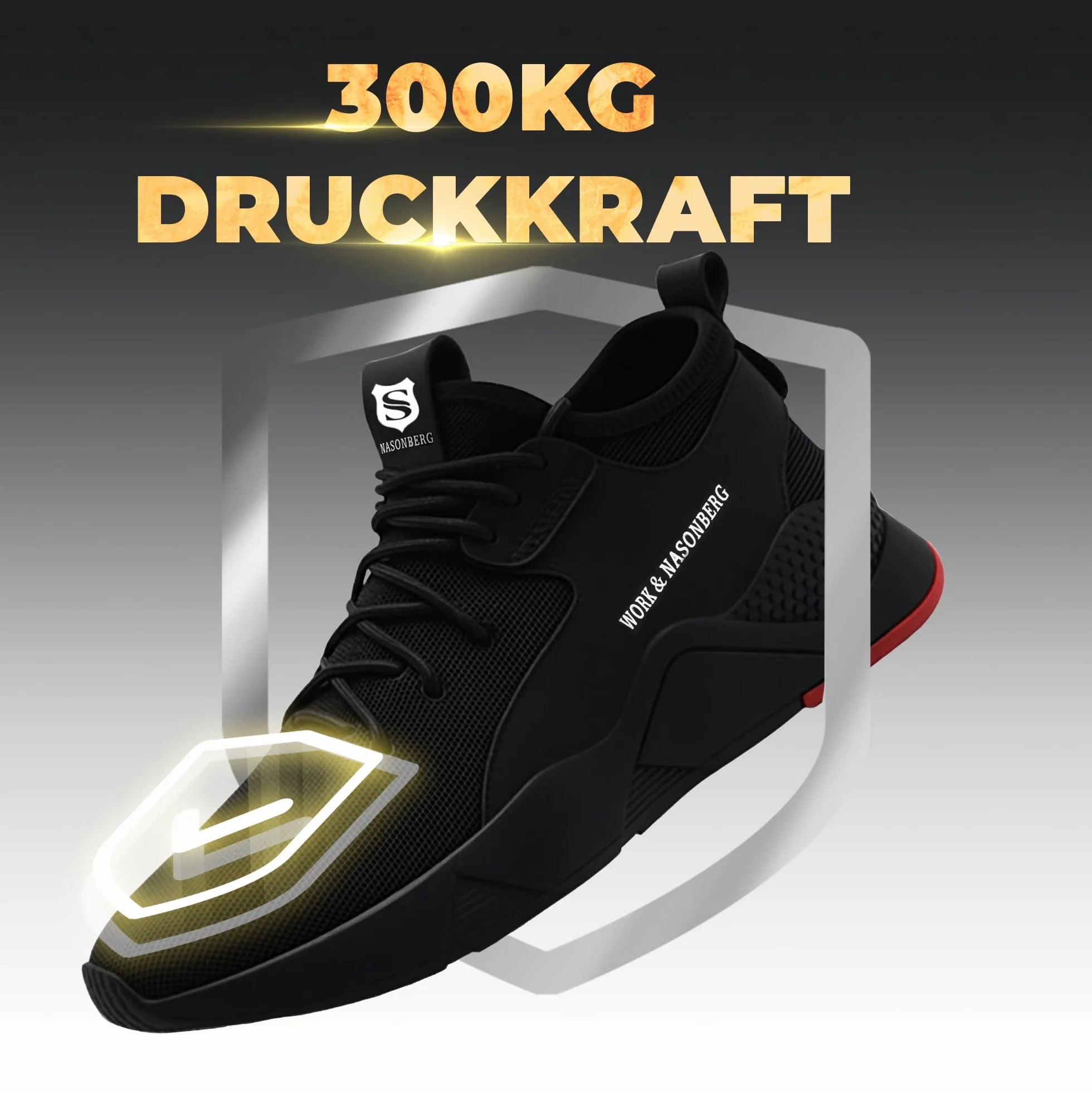 Obuwie ochronne męskie damskie sportowe lekkie stalowe noski - trampki ochronne Uniseks 36-48 EU