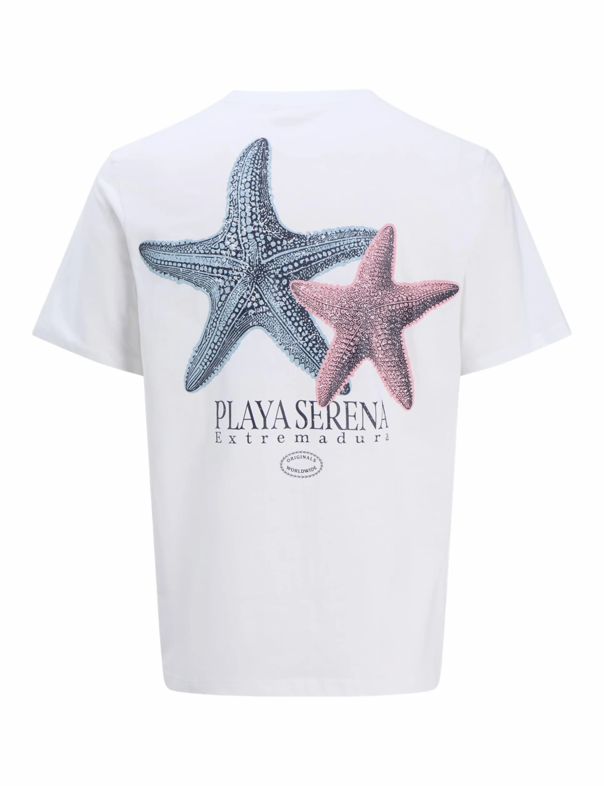 Jack & Jones Jorcanggu Illu Tee SS Crew Neck, Bright White, L