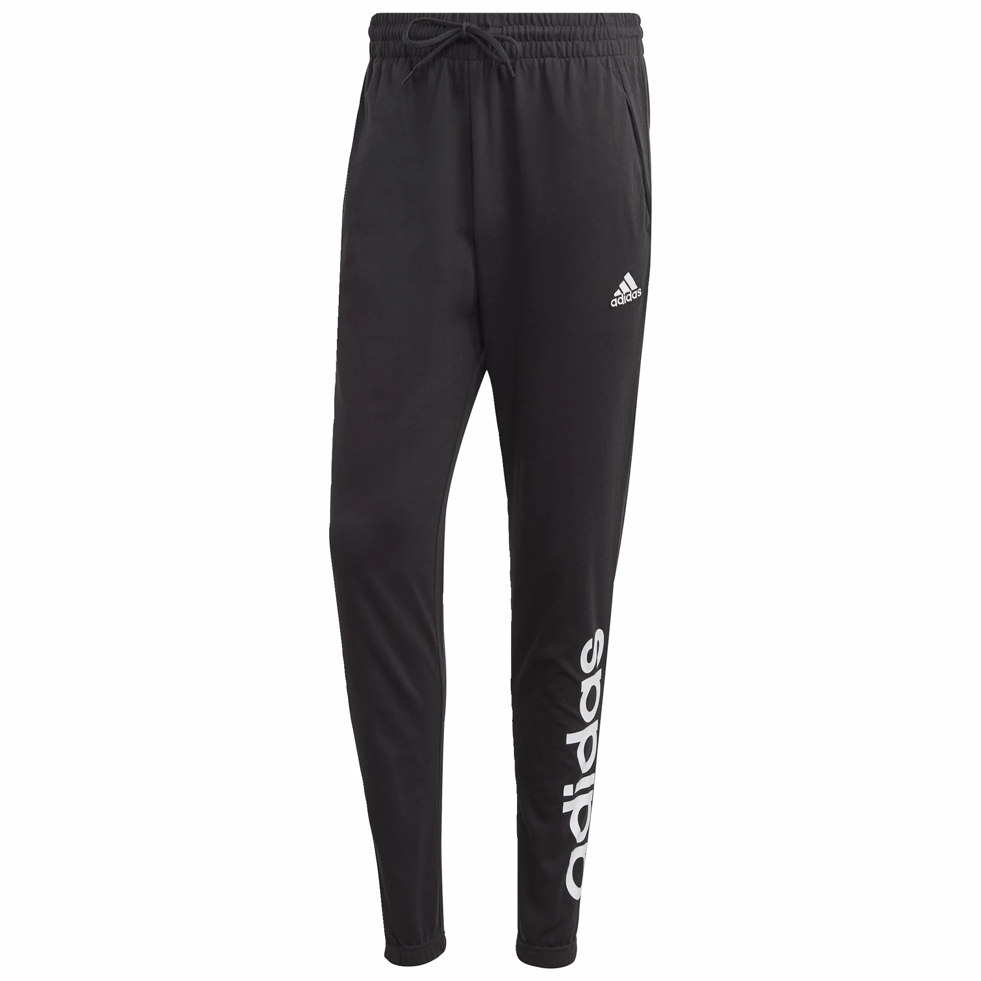 adidas Essentials Single Jersey Tapered Elasticized Cuff Logo Pants - Spodnie Mężczyźni