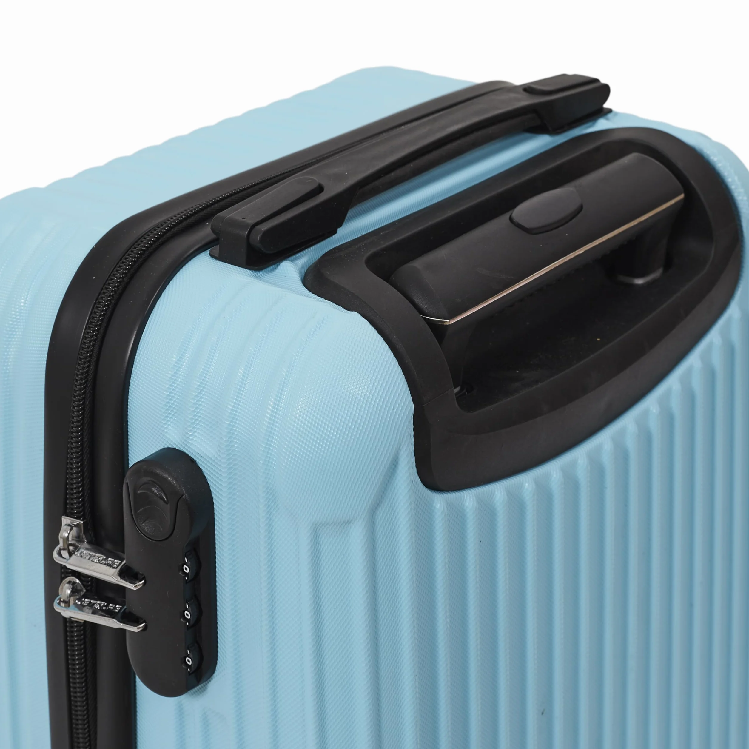 JET LAG, Set of 3 Rome Suitcases 36L 60L 86L, Elegant and Modern Design, Optimal Storage Capacity, Robust and Durability, Carrying Comfort, Blue