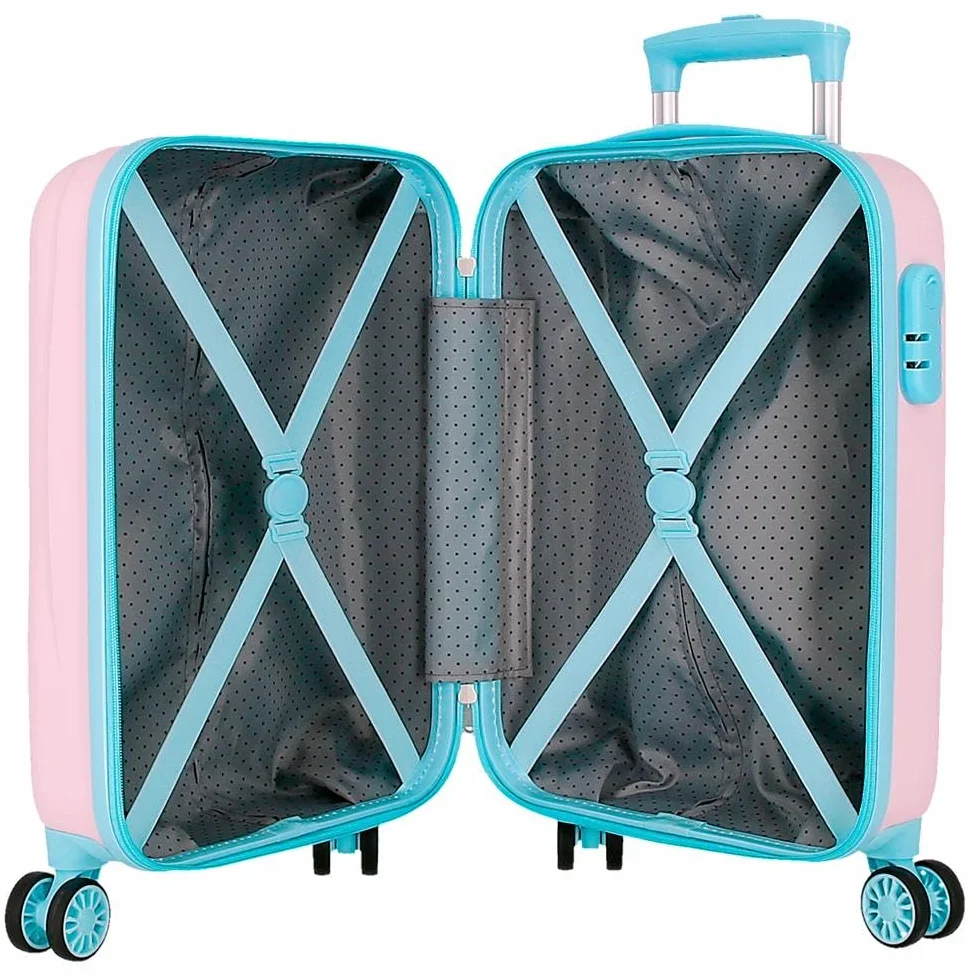 Joumma Disney Heart Stitch Walizka kabinowa różowa 33 x 50 x 20 cm sztywna 2 kg zamek szyfrowy z boku ABS 2 kg 33 l bagaż podręczny, Różowy kolor, Talla única, walizka kabinowa