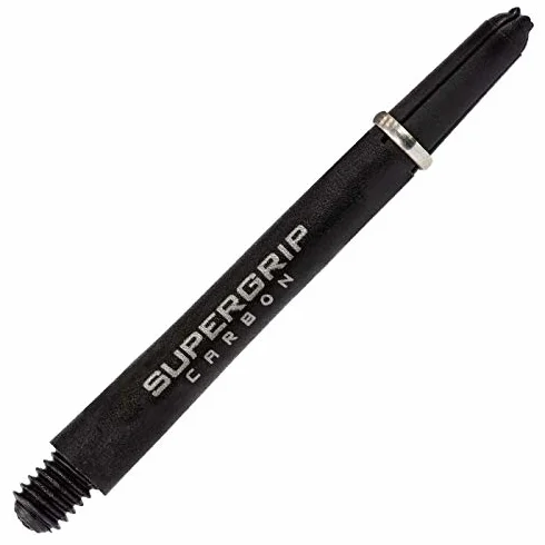 Harrows Supergrip Carbon Shafts – różne wersje, 1 zestaw = 3 sztuki (srebrny, średni – MED)
