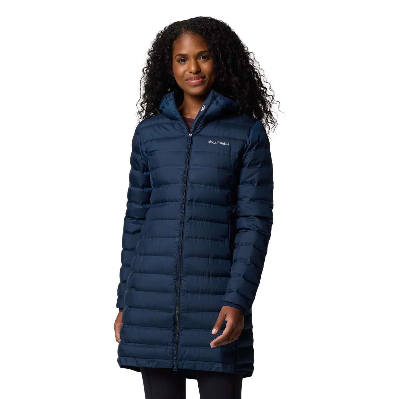 Columbia Damska kurtka puchowa Lake 22 Down Long Hooded z kapturem