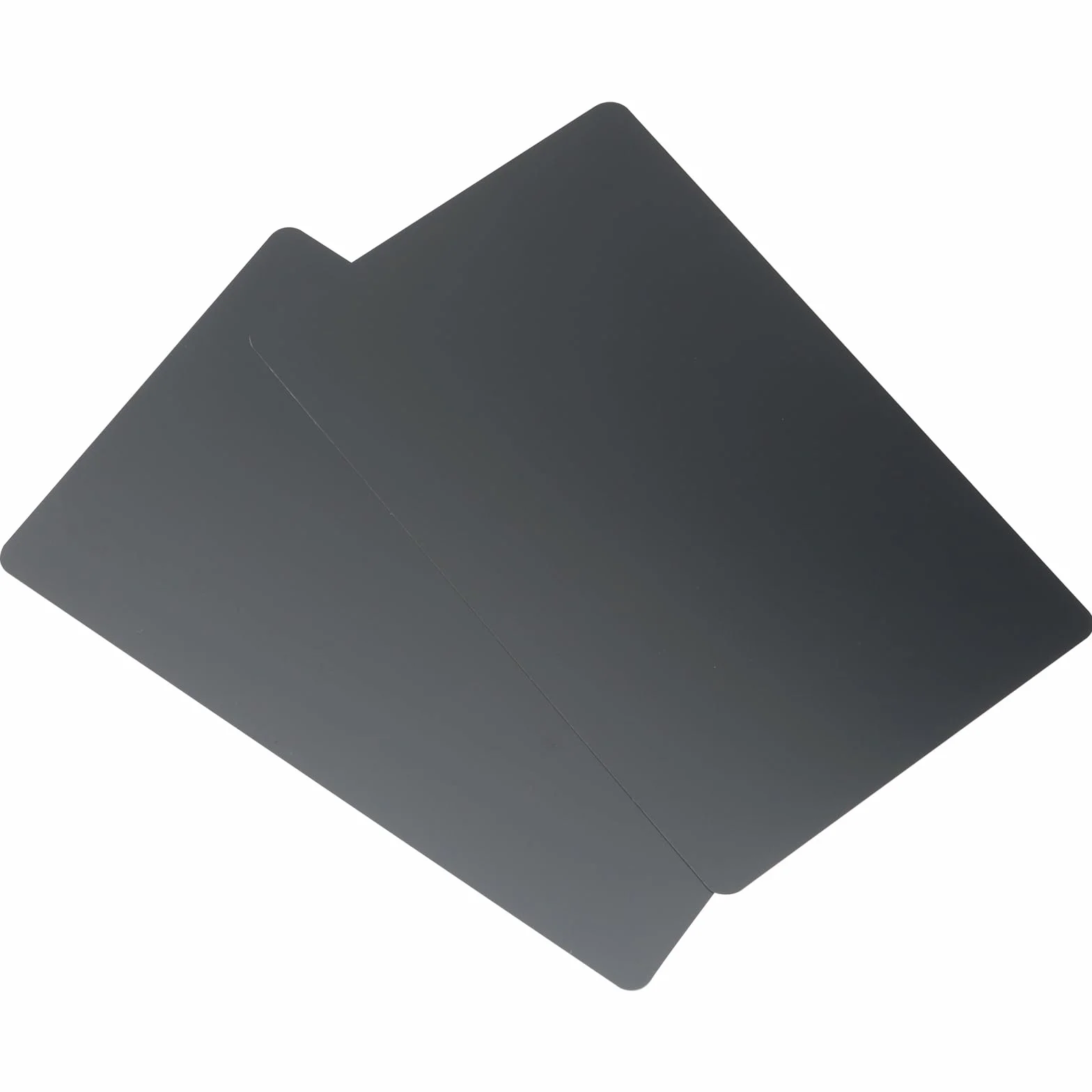 100 sztuk pustych wizytówek, 86 x 54 x 0,21 mm, aluminiowe półfabrykaty, metalowe, czarne, aluminiowe karty do pisania laserowego