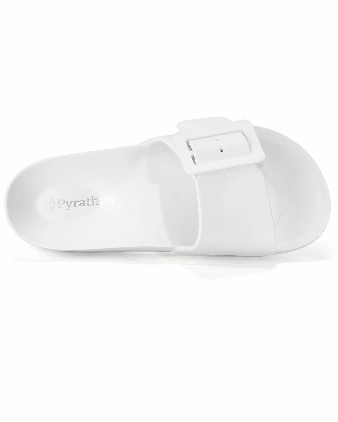 Kobiety Sliders Lekkie regulowane basen Flip Flops Sandały Slides,39EU,Biały