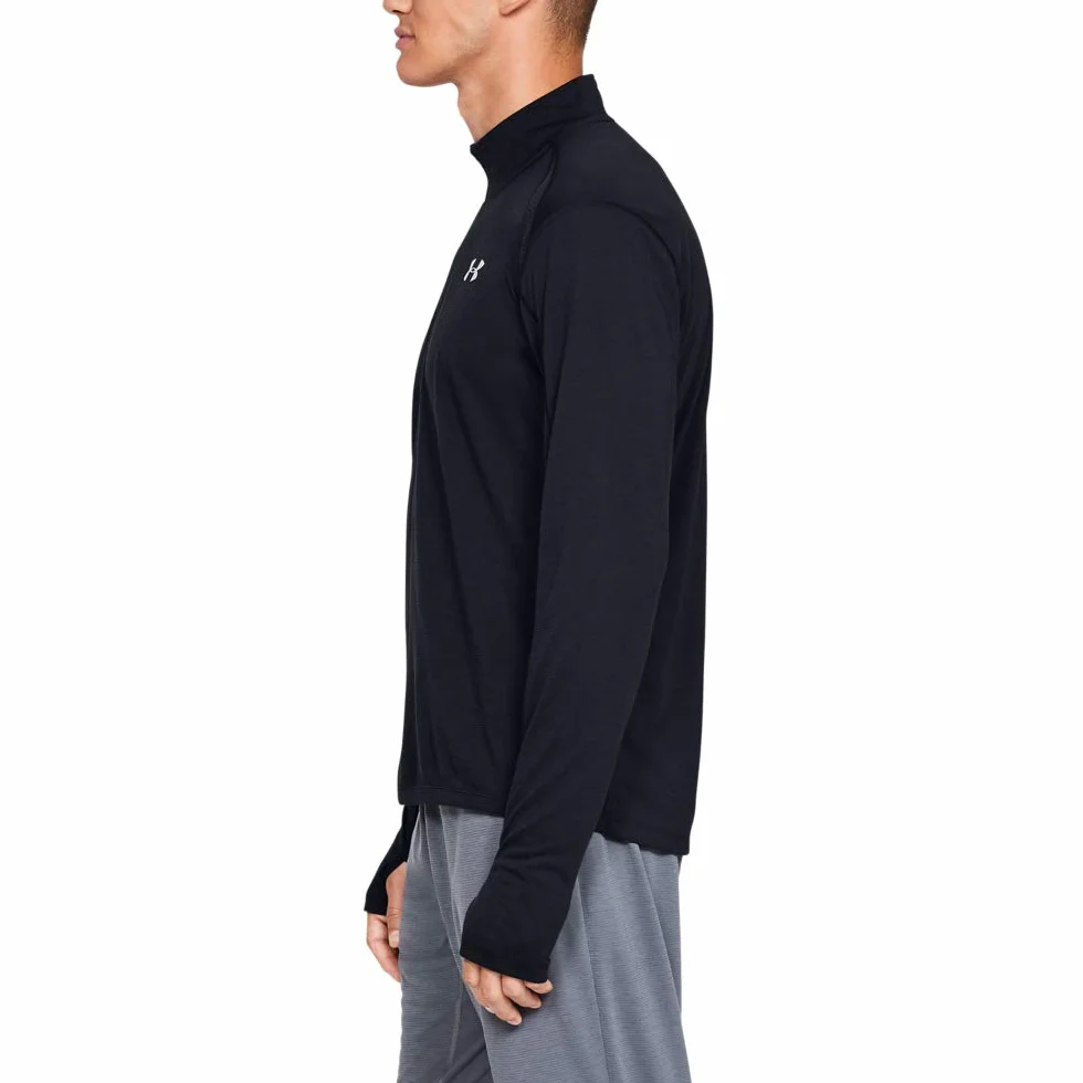 Under Armour Streaker 2.0 zamek błyskawiczny do połowy, rozgrzewany top z długim rękawem do biegania, zapinany na zamek top z nowoczesną tkaniną dla mężczyzn