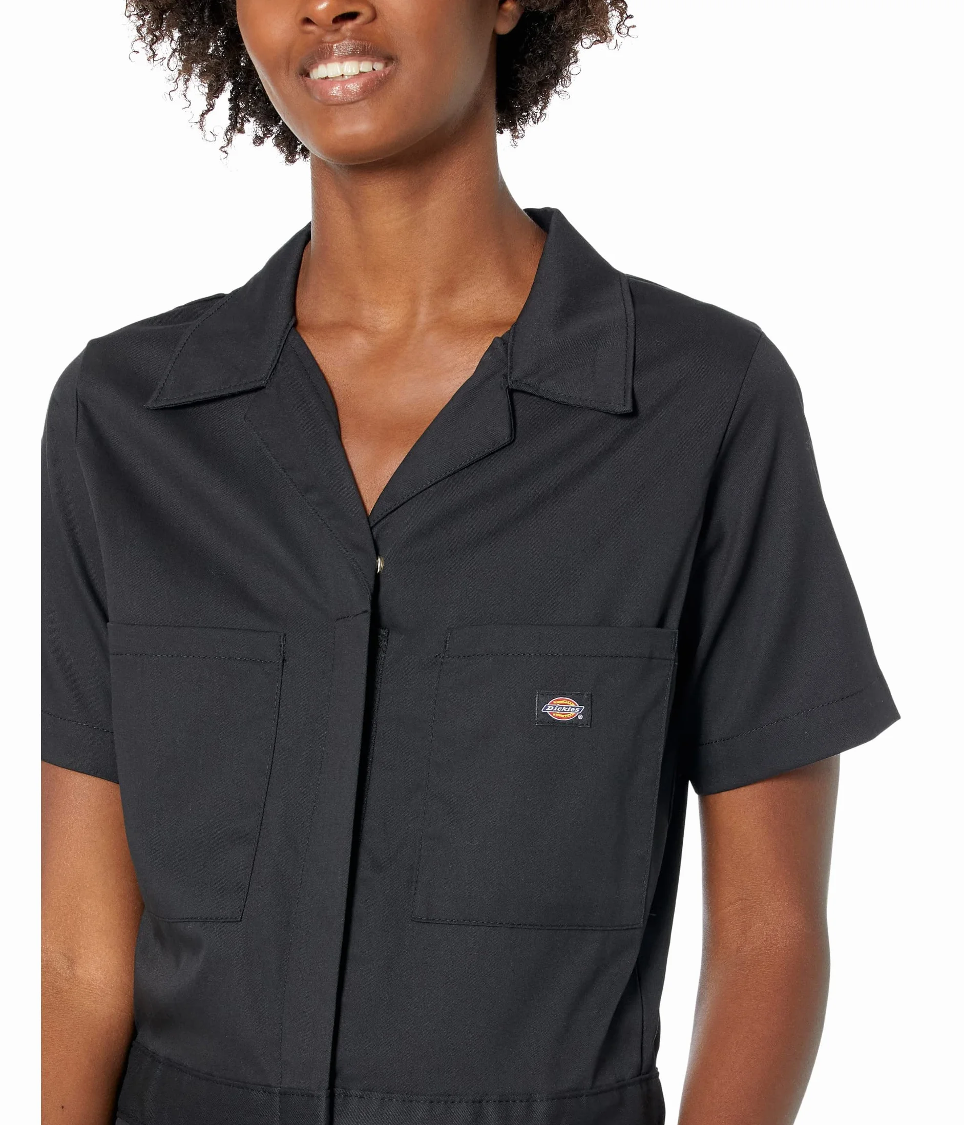 Dickies Damski kombinezon elastyczny z krótkim rękawem, XS
