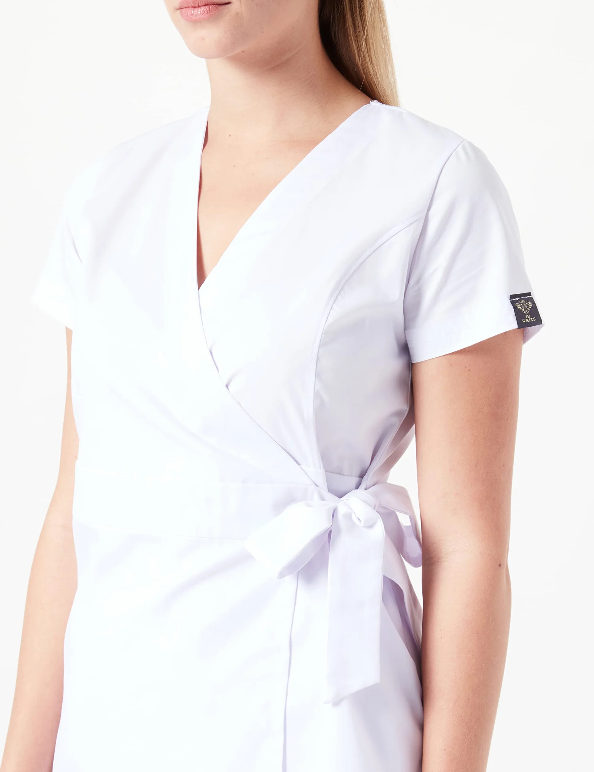 InWhite Zestaw medyczny damski 2889, biały, L/XL Duże rozmiary