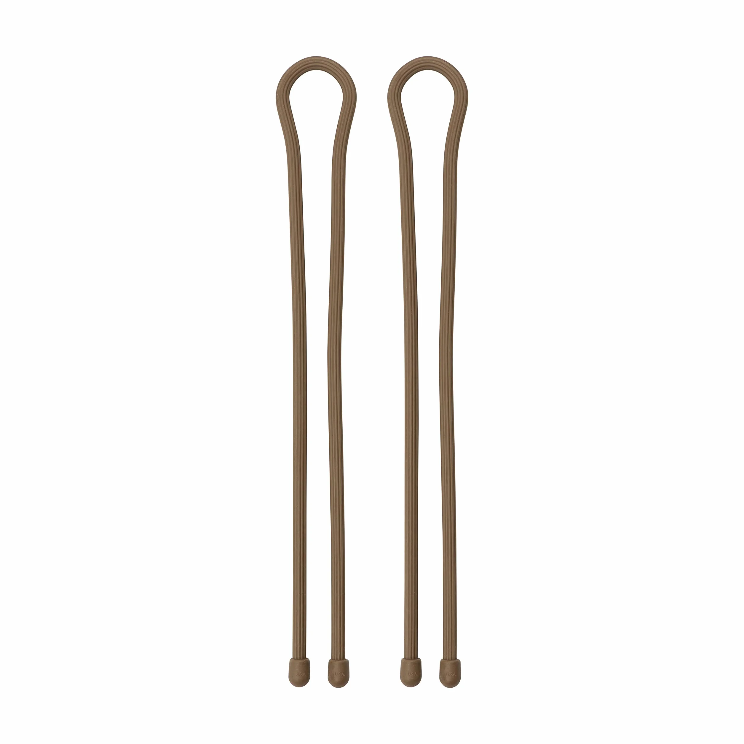 Nite Ize Gumowe opaski Twist Ties - brązowe/brązowe, 61 cm