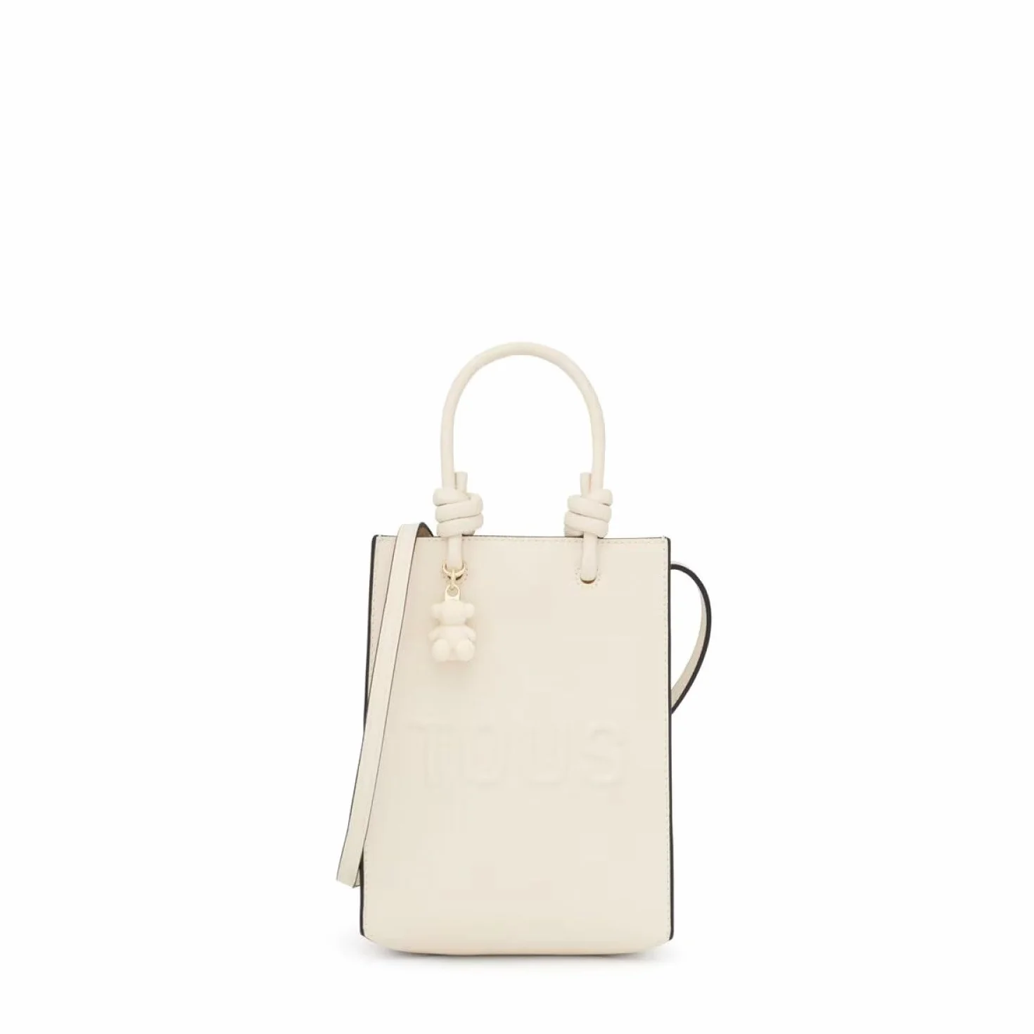 Tous Kobiety Mini Bolso Torebka, Beżowy, 20 x 6 x 16 cm