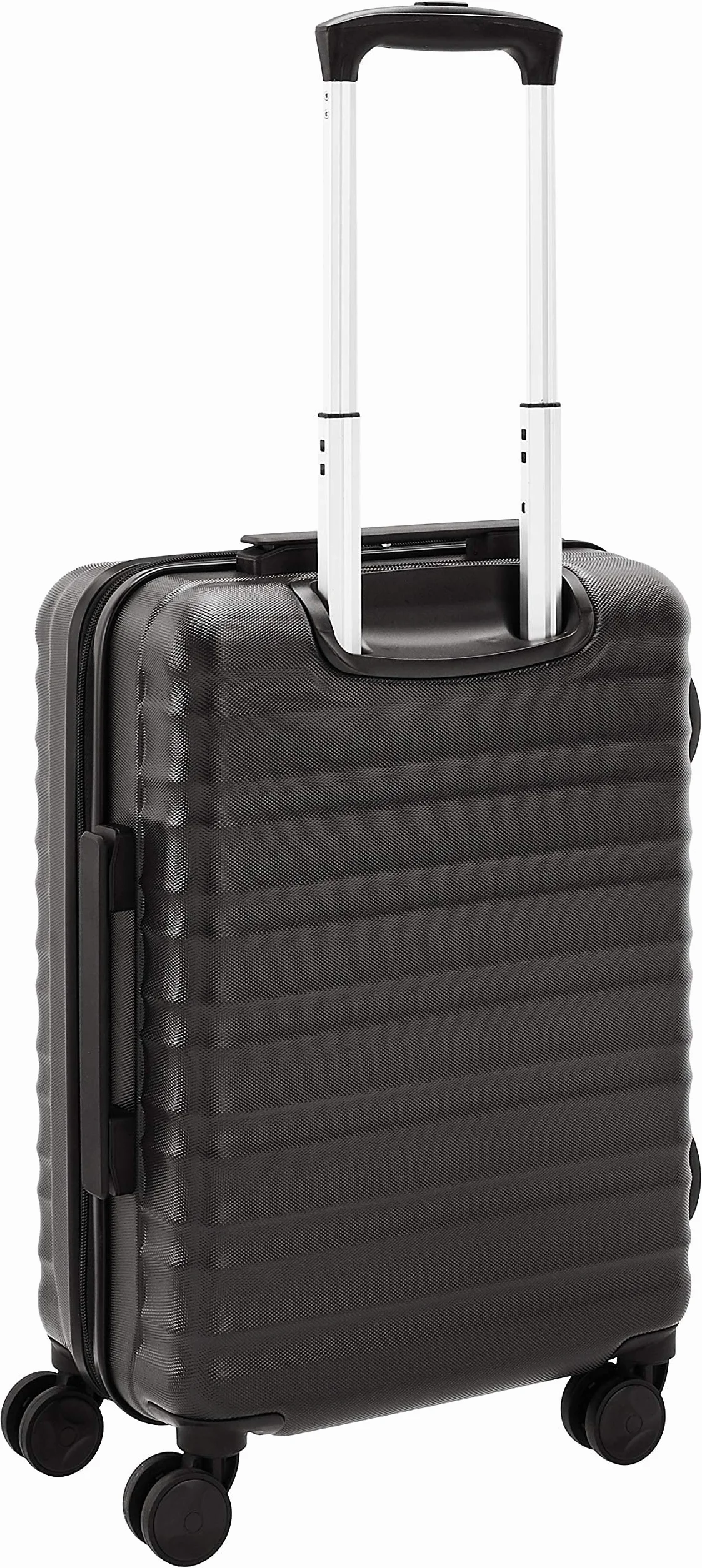 Amazon Basics Walizka Kabinowa Twarda - Bagaż Podręczny ABS Zatwierdzony dla Ryanair - Odporna na Zarysowania i Lekka - 55 x 40 x 20cm - Czarny