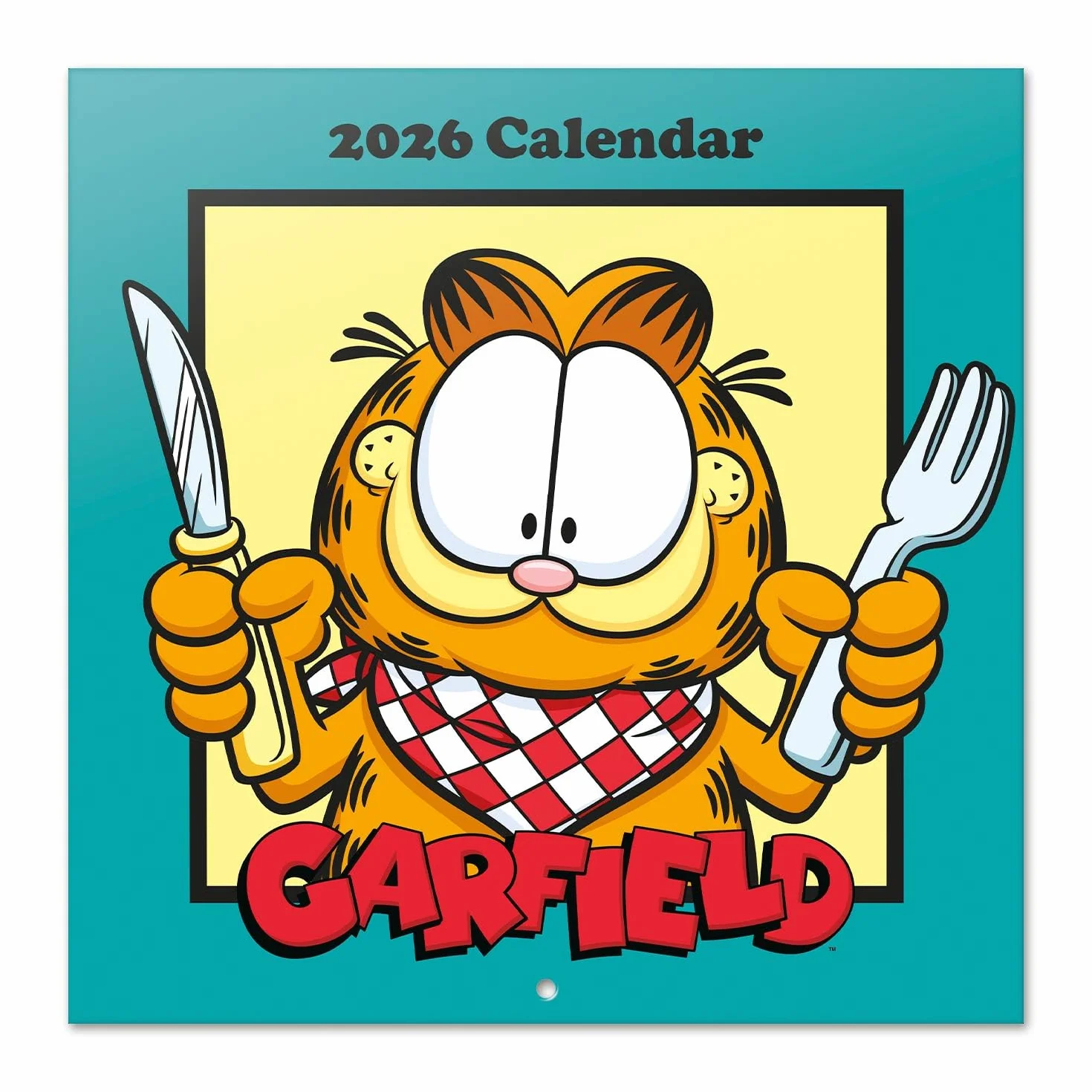 Grupo Erik Wall Calendar 2026 - Garfield Calendar 2026 | Square 30 x 30 cm - 12 x 12 inches Wall Planner, Family Planner Month To View | Garfield Gifts For Cat Lovers, Gifts For Friends