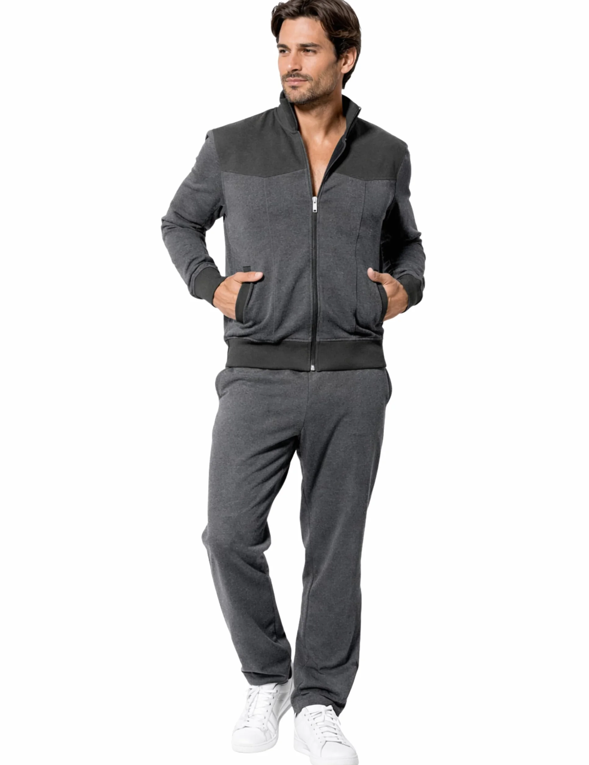 Morgenstern Męski dres domowy - dres treningowy - dres sportowy - bawełna - komplet