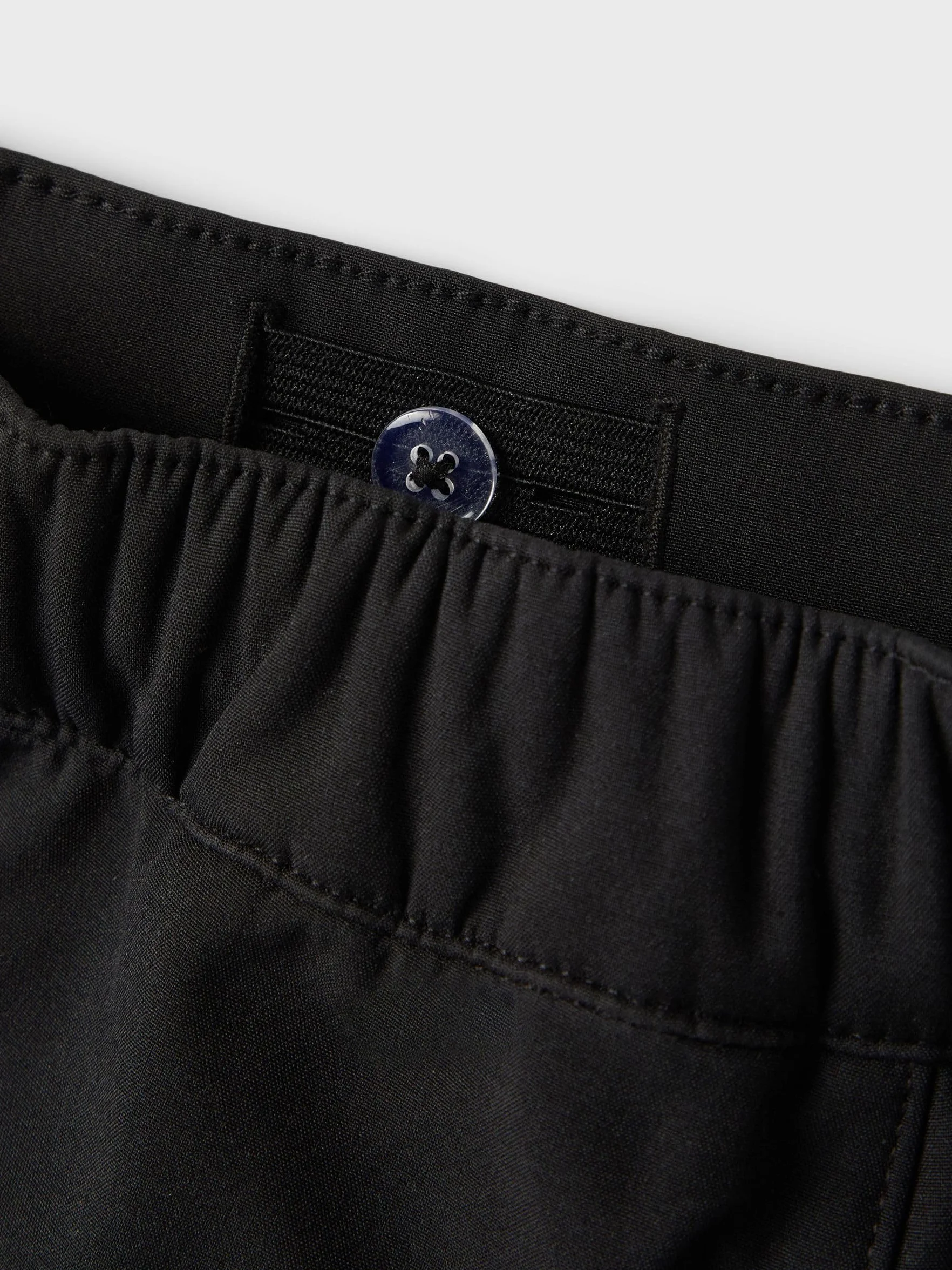 NAME IT Spodnie przeciwdeszczowe dla dziewcząt NKFALFA Softshell Pant Slim FO NOOS, czarne, 146, czarny, 146 cm