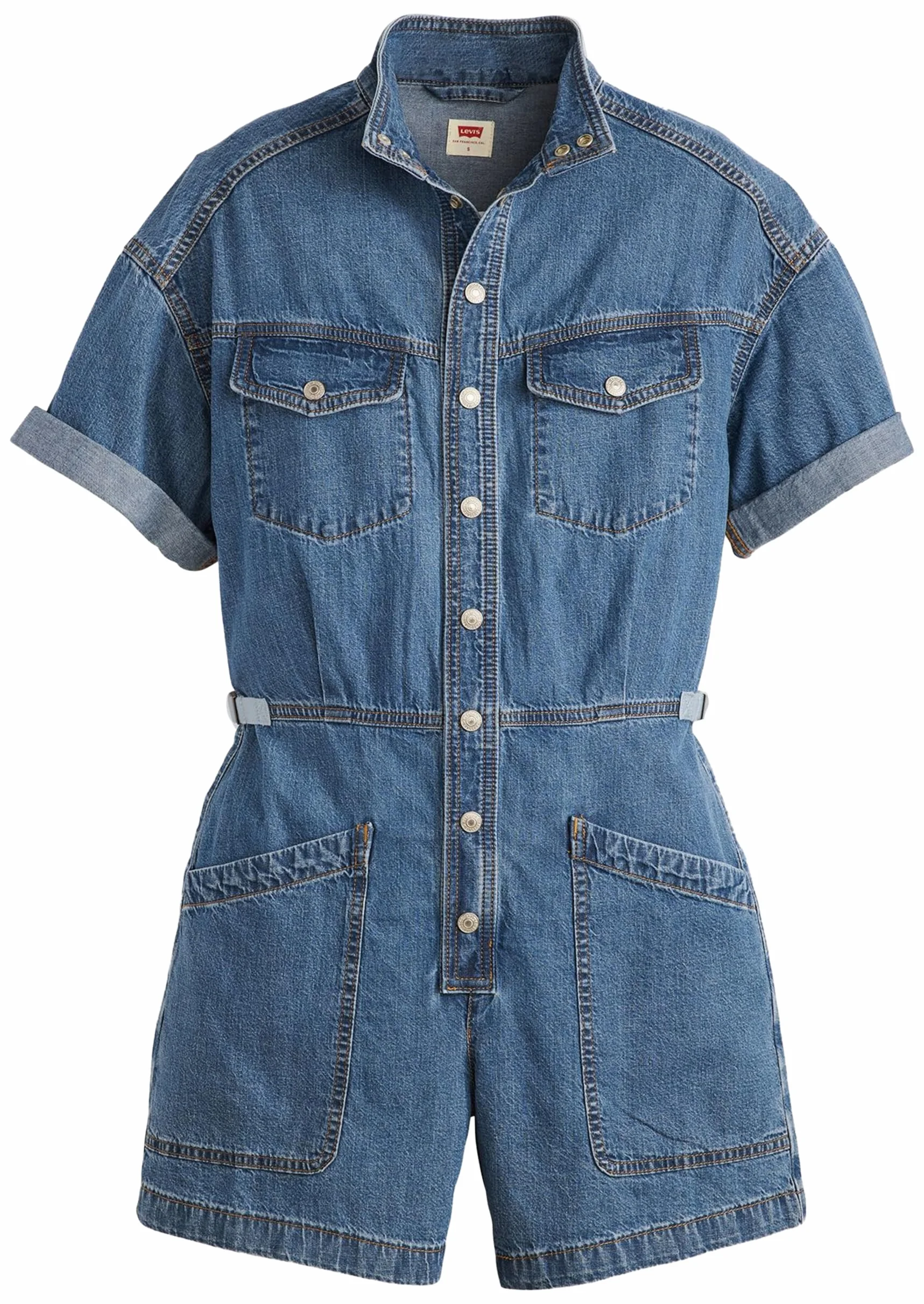 Levi's Damski kombinezon Ss Surplus Romper Blue Joke M, Blue Joke, M