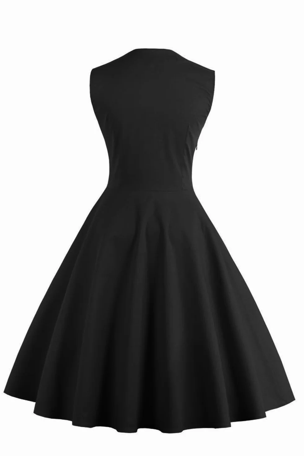 AXOE Damska sukienka w stylu vintage w stylu vintage w kropki w kontrastowe kropki sukienka na przyjęcie koktajlowe wesele elastyczna bawełna