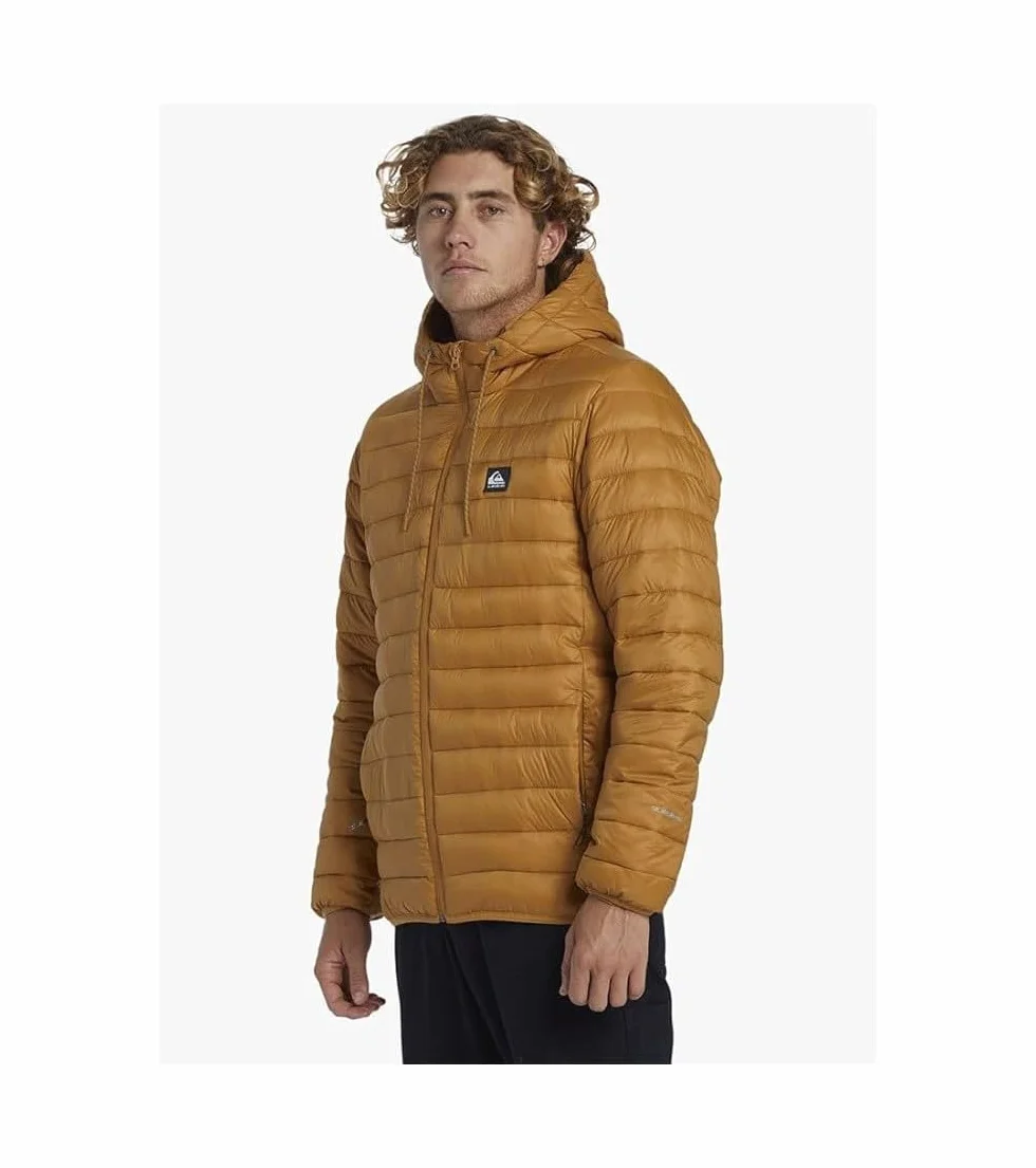 Quiksilver Męska kurtka scaly kaptur, br?zowy, M