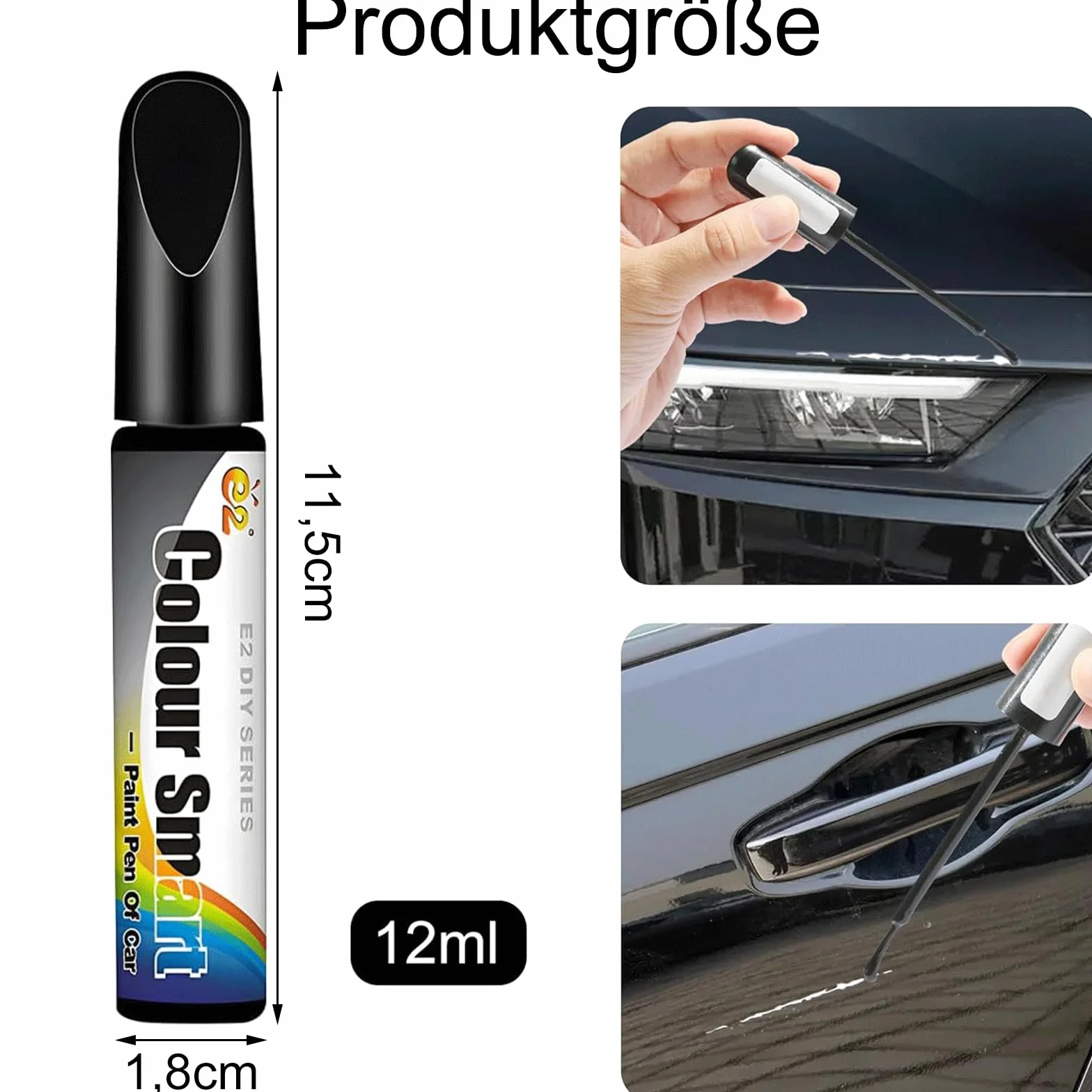 LEMONSTONE Auto lakier do naprawy perłowo-czarny, magiczny lakier do usuwania rys, usuwacz rys auto, lakier do naprawy samochodów, nadaje się do naprawy rys w większości samochodów, motocykli