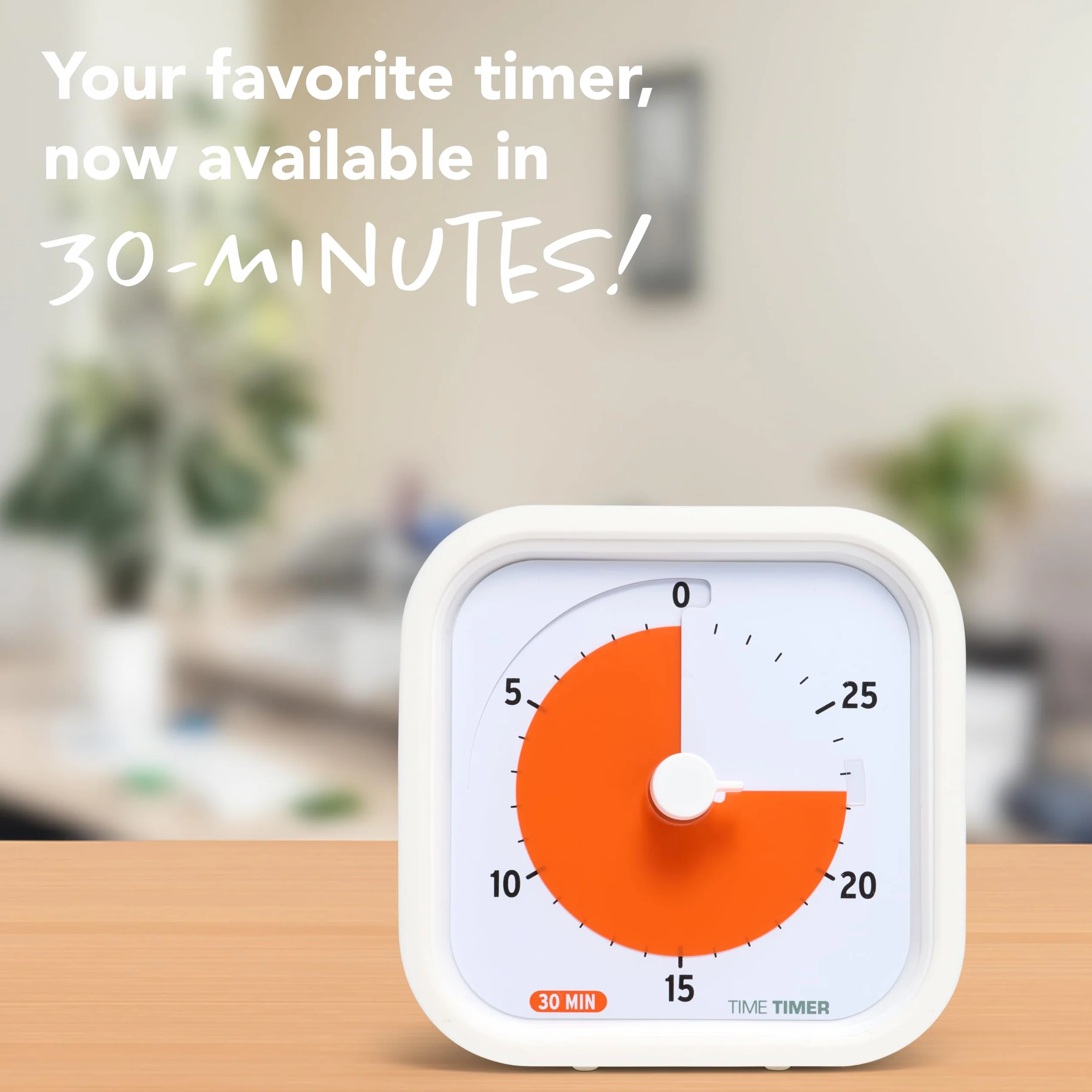 TIME TIMER 30-minutowa edycja edukacyjna MOD — wizualny timer z oprogramowaniem biurkowym do nauki w klasie dla dzieci, timer sesji, narzędzie do nauki i spotkania biurowe z cichą pracą (30 min)