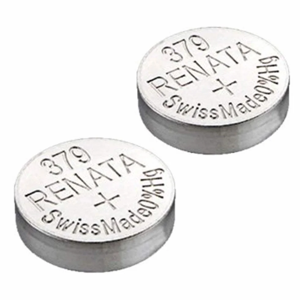 2 x bateria do zegarka Renata - szwajcarskie baterie Renata z tlenku srebra - Renata 379 (SR521SW)