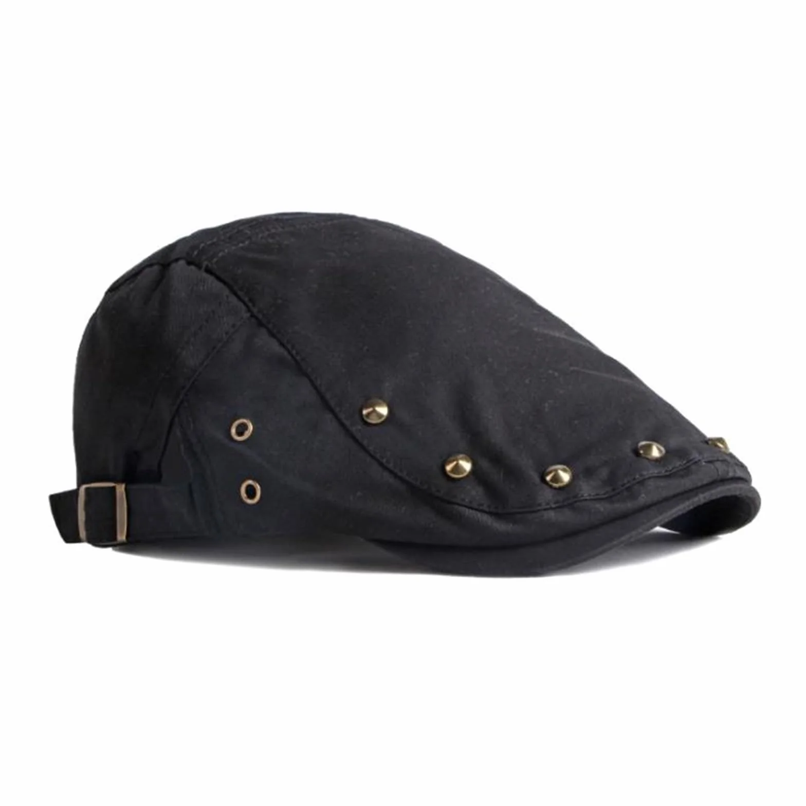 Męska czapka beret męska czapka z motywem kaczki z nitami dla kobiet, hip-hop beret dla kobiet, drobna sekcja, odwrócona odzież, codzienna czapka z przodu, wiosna i lato
