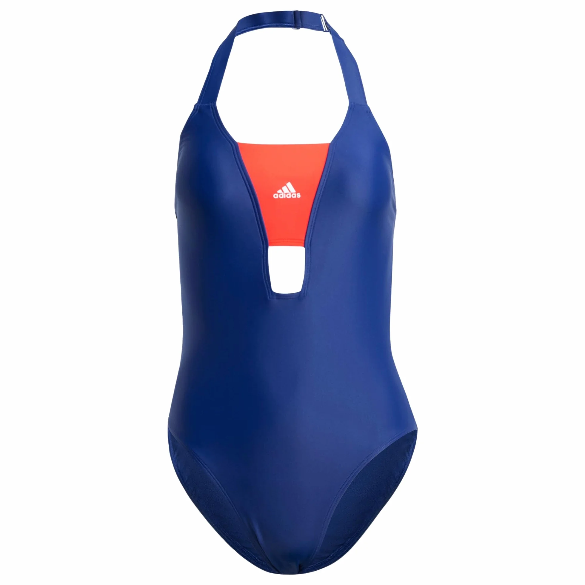 adidas Damski strój kąpielowy Odzież sportowa Colorblock Ciemnoniebieski/Jasnoczerwony, 36