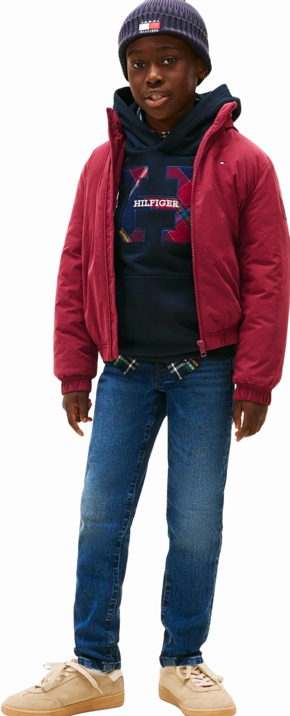 Tommy Hilfiger Straight Dark Jeans Kb0kb10040 - Prosty Chłopcy
